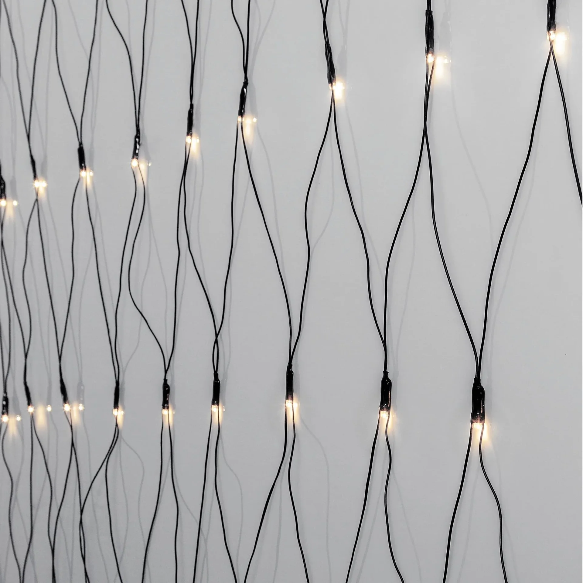 LED Lichternetz 3x3 Meter, 200 kaltweiße LEDs - 1