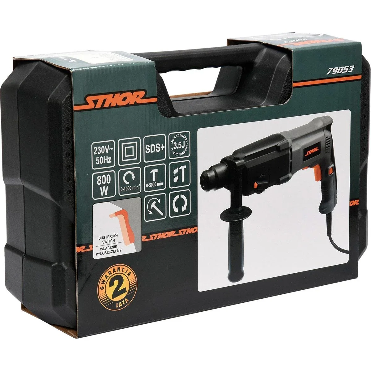 SDS PLUS Bohrhammer - 800W - 230V - 3,5J - 4