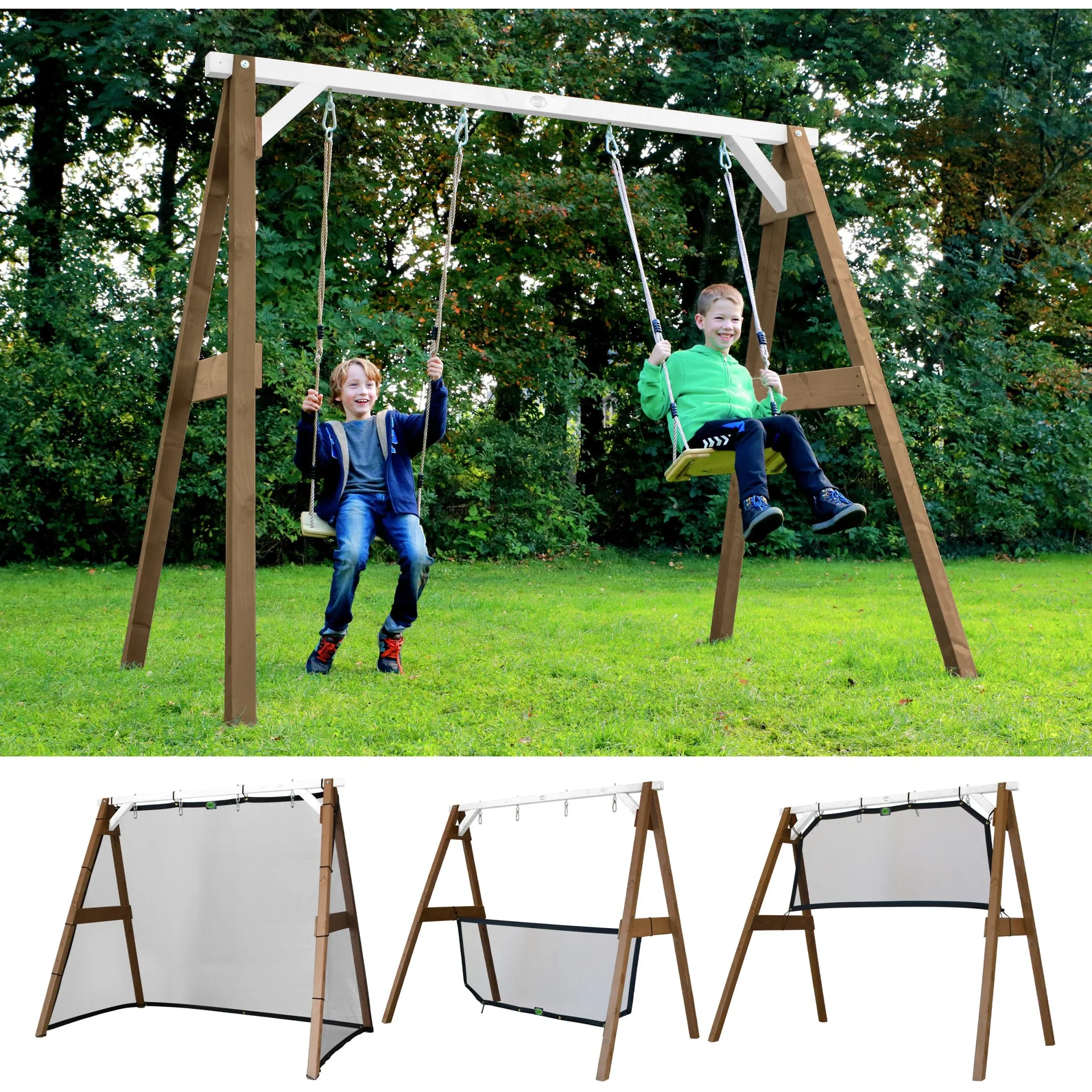 4-in-1 SportsFun Braun/weiß - 0