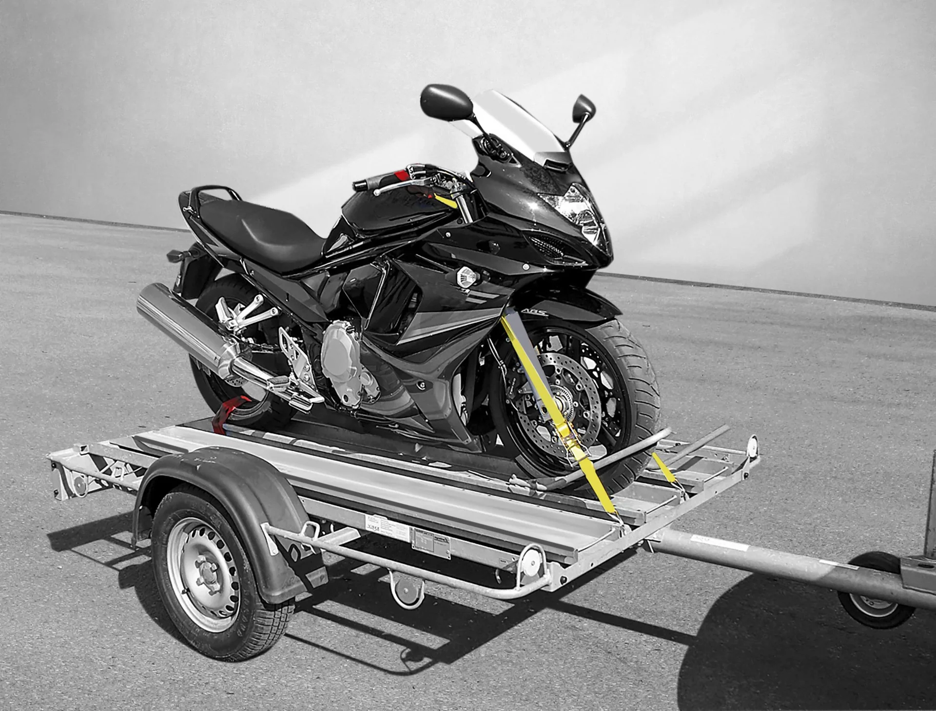 Motorrad Verzurrsystem, 6-teilig - 4