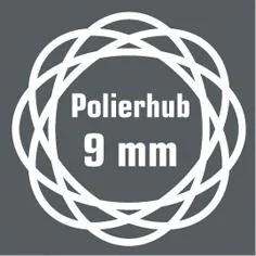 Exzenter Poliermaschine 650 Watt - 9 mm Hub - im XXL-Set - 8