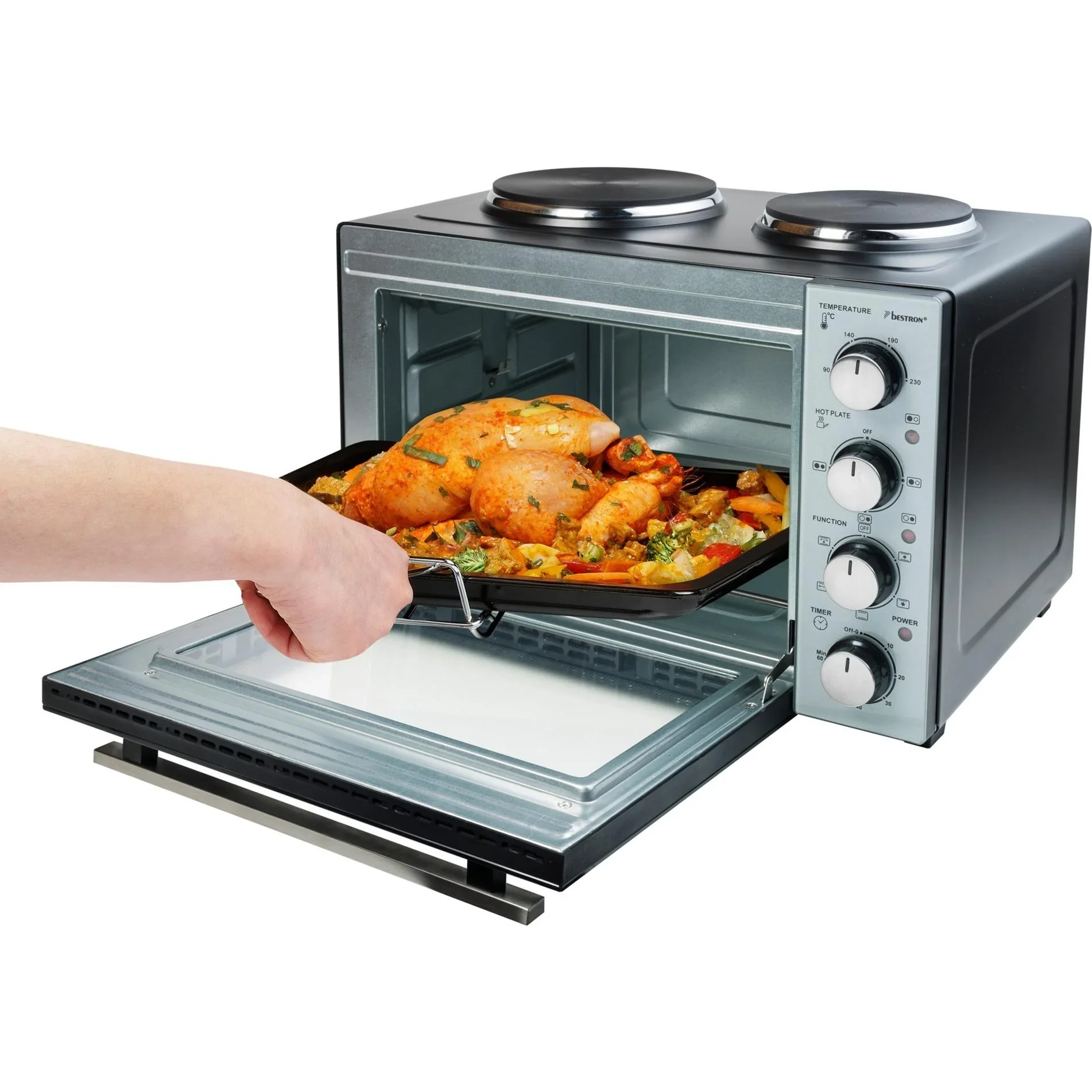 Kleinküche Grill- Backofen mit Grillspieß, 31 Liter - 3