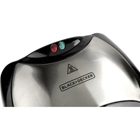 Toasteisen - rostfreier Stahl - antihaftbeschichtet - Kontrollleuchte - 750W - 3