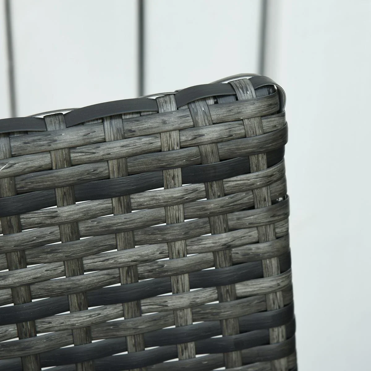 Polyrattan Sitzgruppe als 5-tlg. Set schwarz - 5