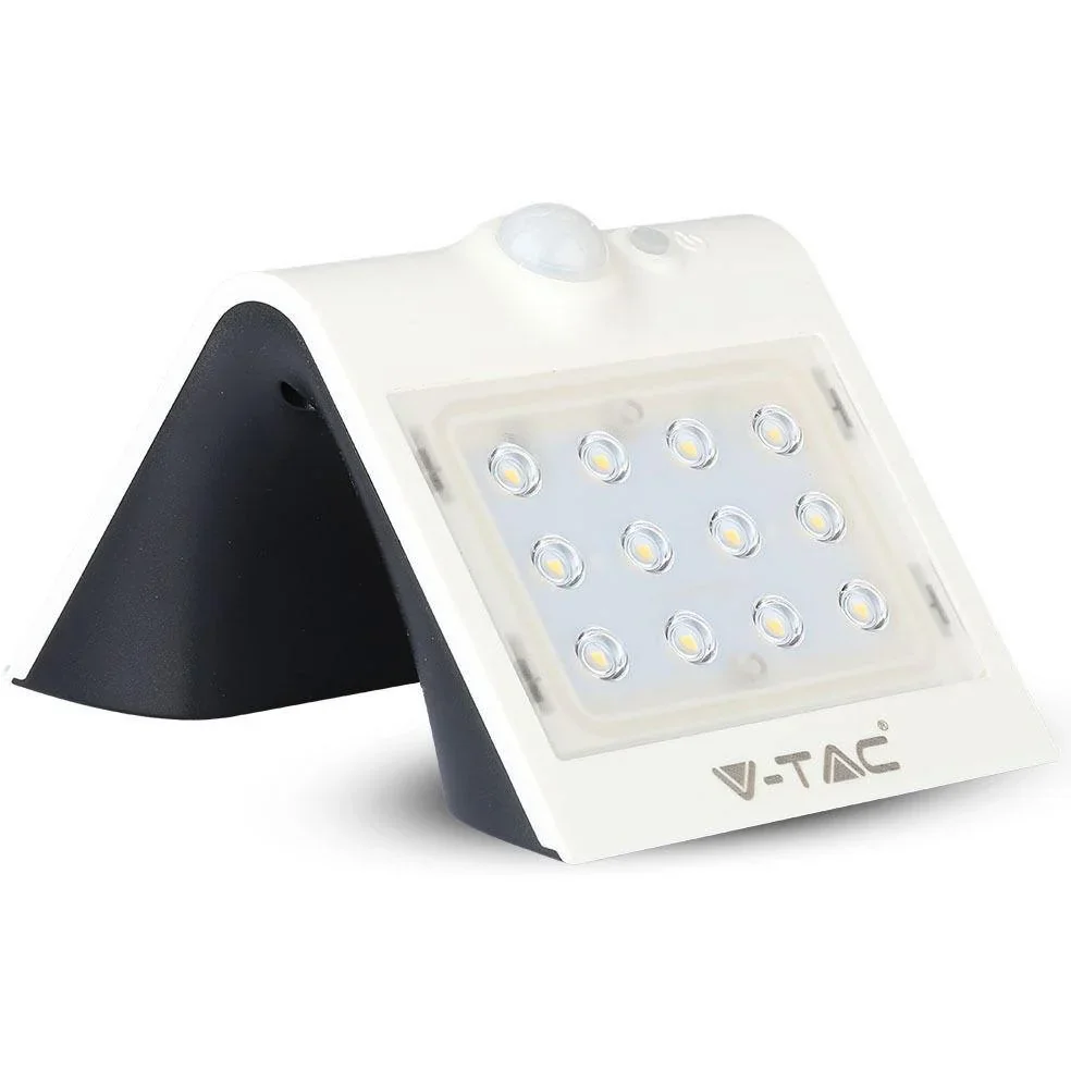 VT-767-2 LED-Solar-Außenbeleuchtung - 1,5W - 220Lm - weiß - 7