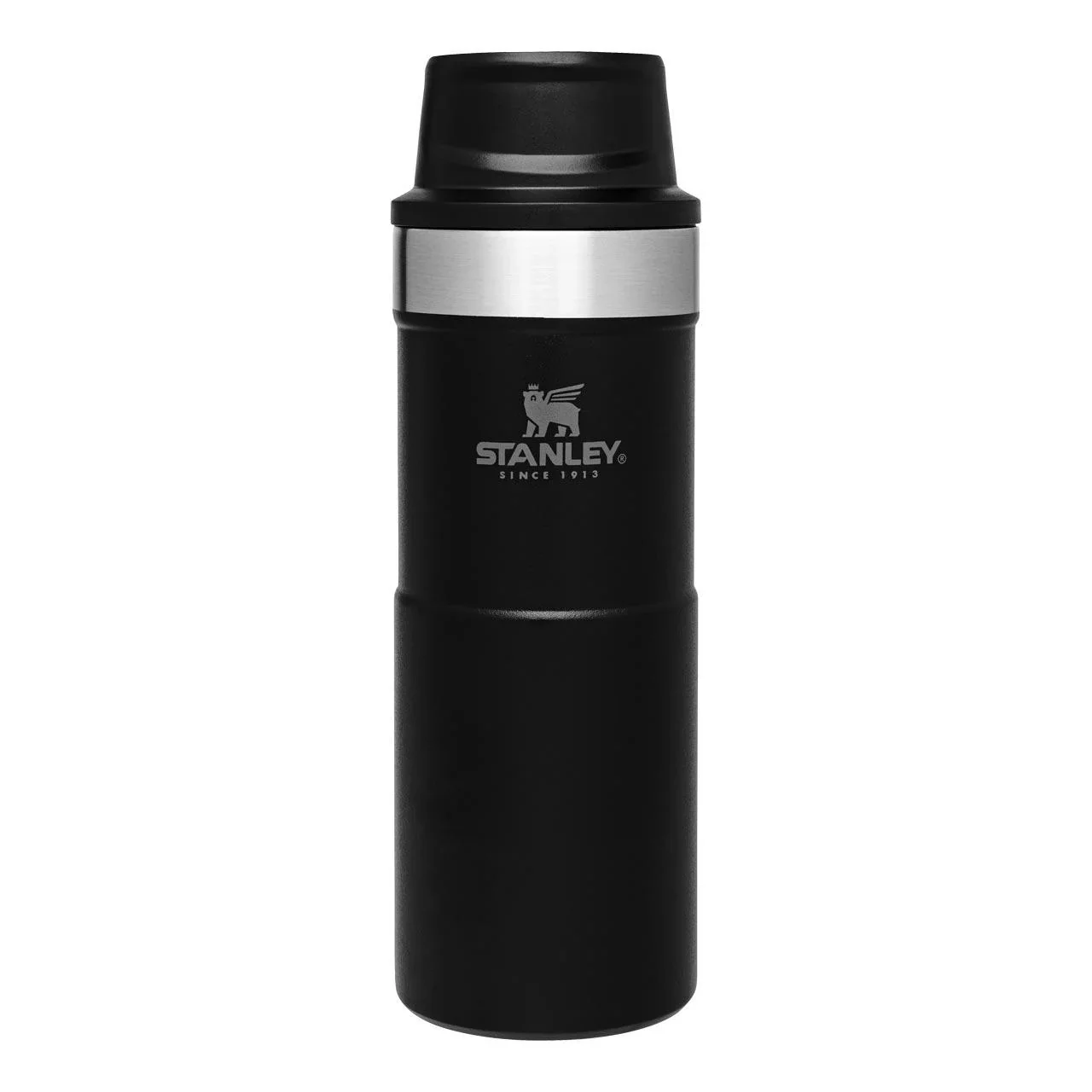 Trigger-Action Travel Mug 0,35 l, Matte Black, Vakuumisolierung, Einhandbedienung - 1