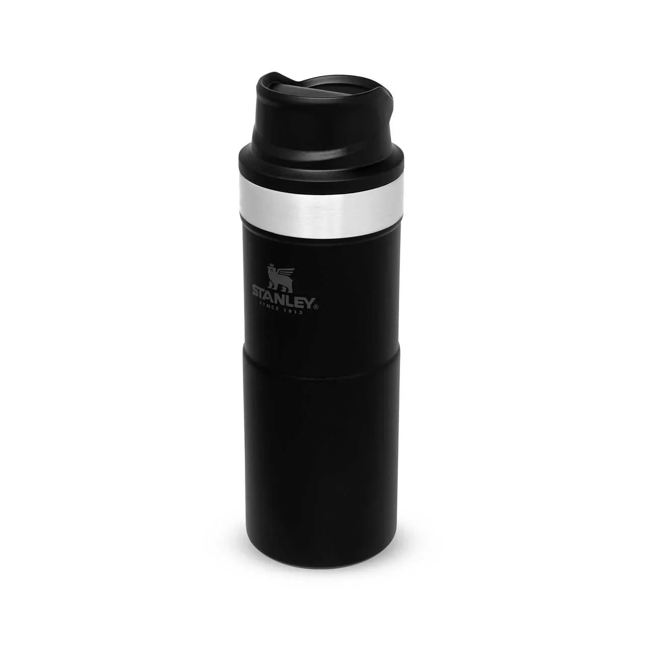 Trigger-Action Travel Mug 0,35 l, Matte Black, Vakuumisolierung, Einhandbedienung - 2