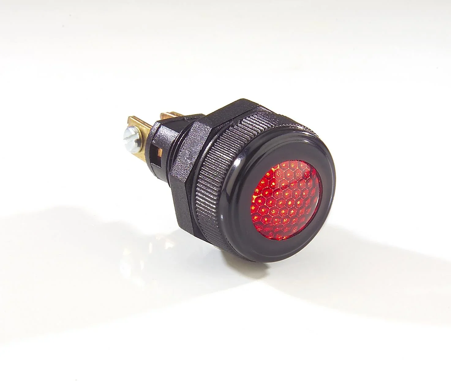 Warnleuchte, rot, 12 V/ 24 V - zum Einbau ins Armaturenbrett - 3