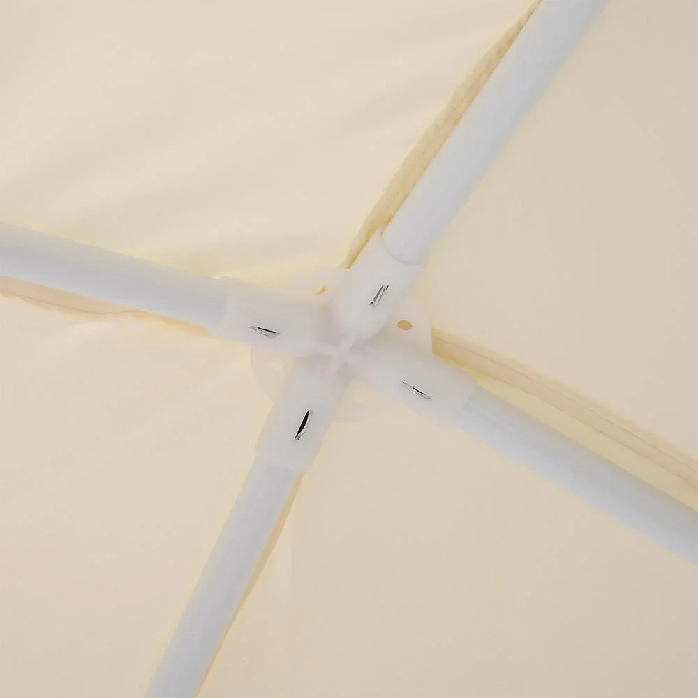 Gartenpavillon Pavillon Festzelt Partyzelt wetterfest Zelt mit Moskitonetz Beige 3 x 3 m - 1