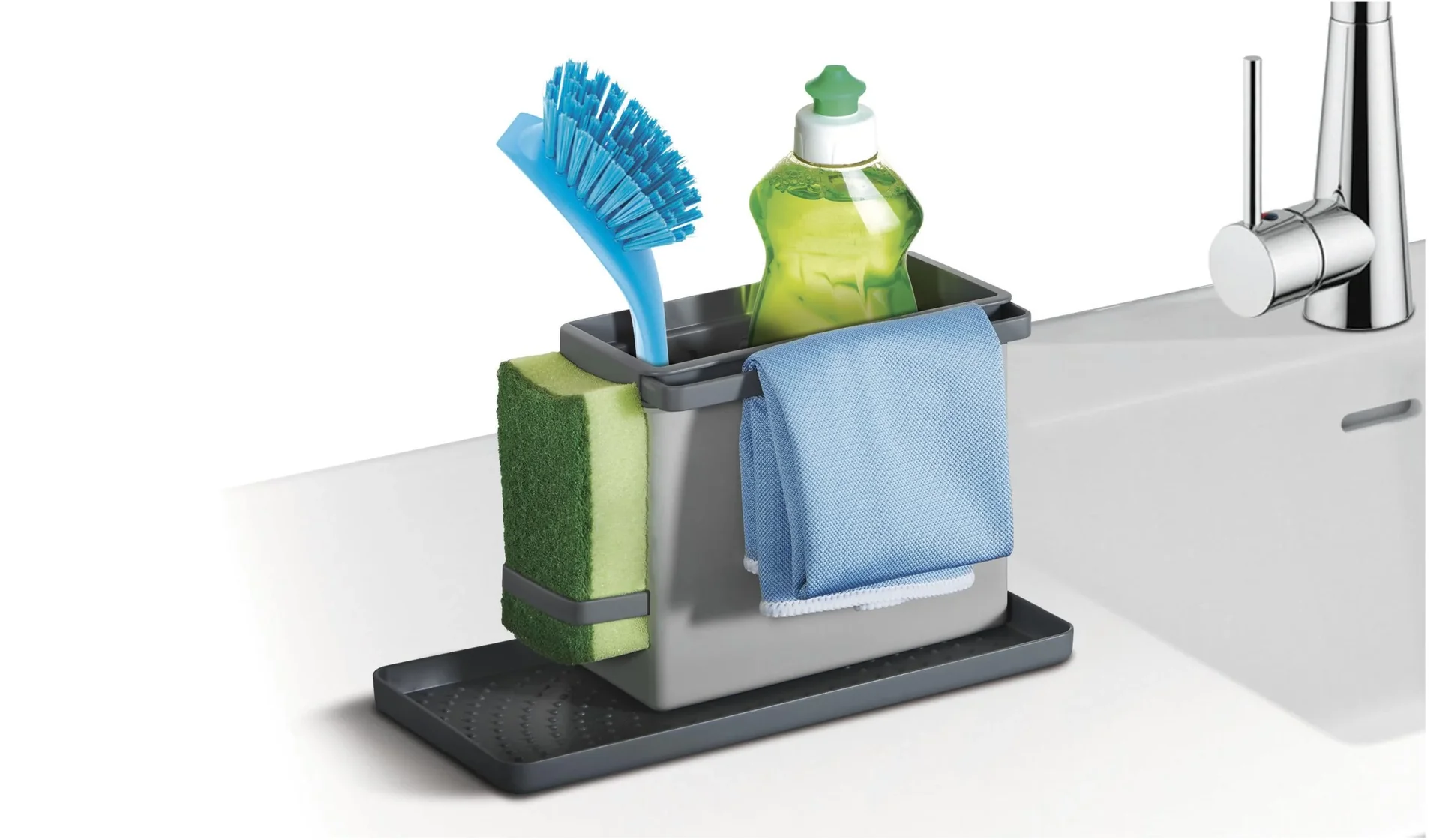 Spülbecken-Organizer für Küchenutensilien, farblich sortiert - 1