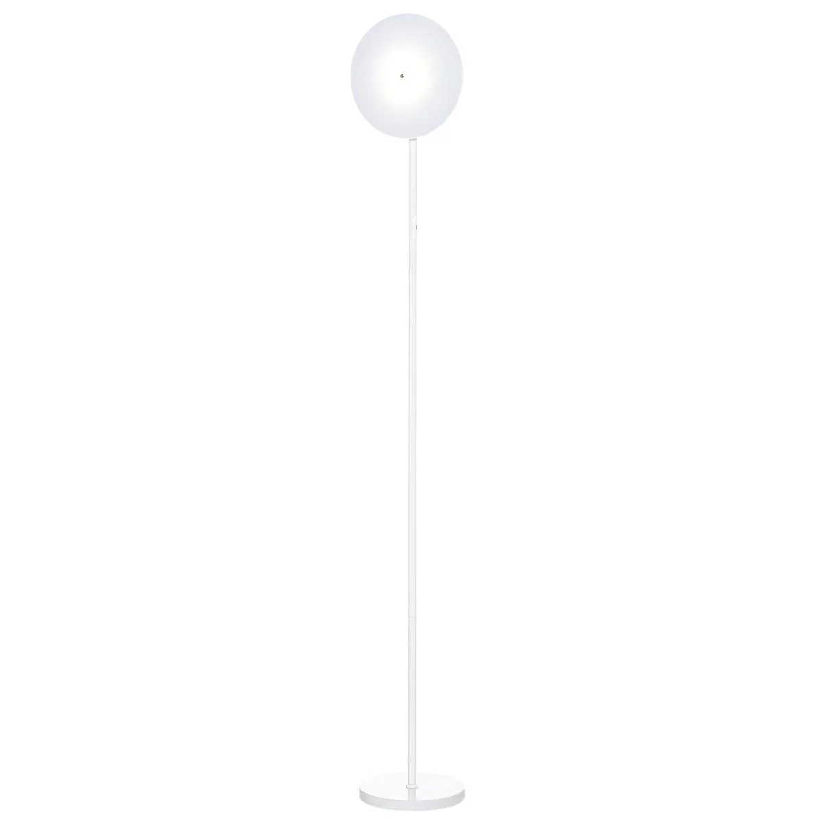 Stehlampe mit LED um 90 Grad verstellbar abnehmbarer Lichtmast Lampe Metall Acryl Weiß Ø28 x 171,5 cm - 2