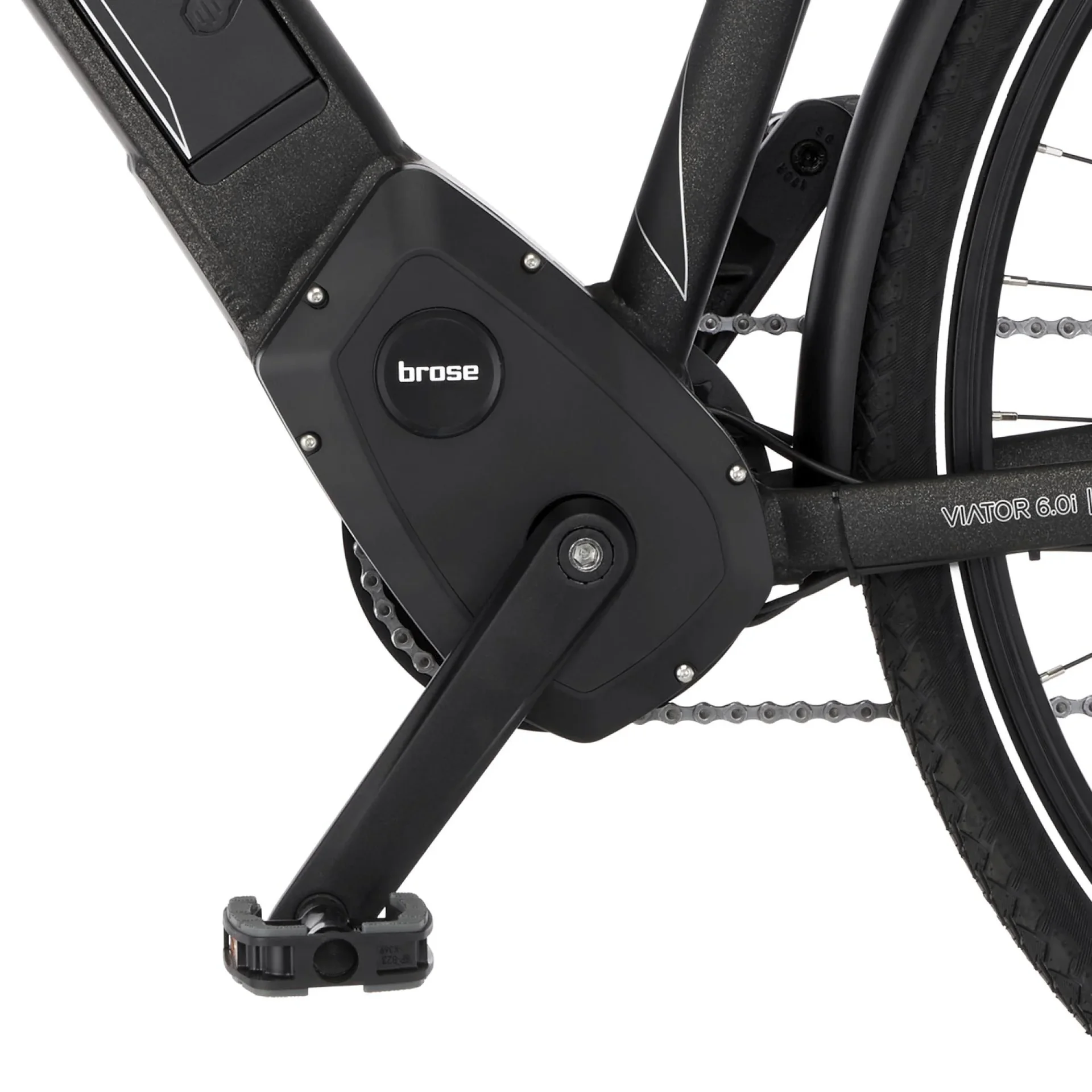 Damen E-Bike Trekking, 28 Zoll, Rahmengröße 44cm, 10-Gang Kettenschaltung, graphit metallic matt, VIATOR 6.0i - 4