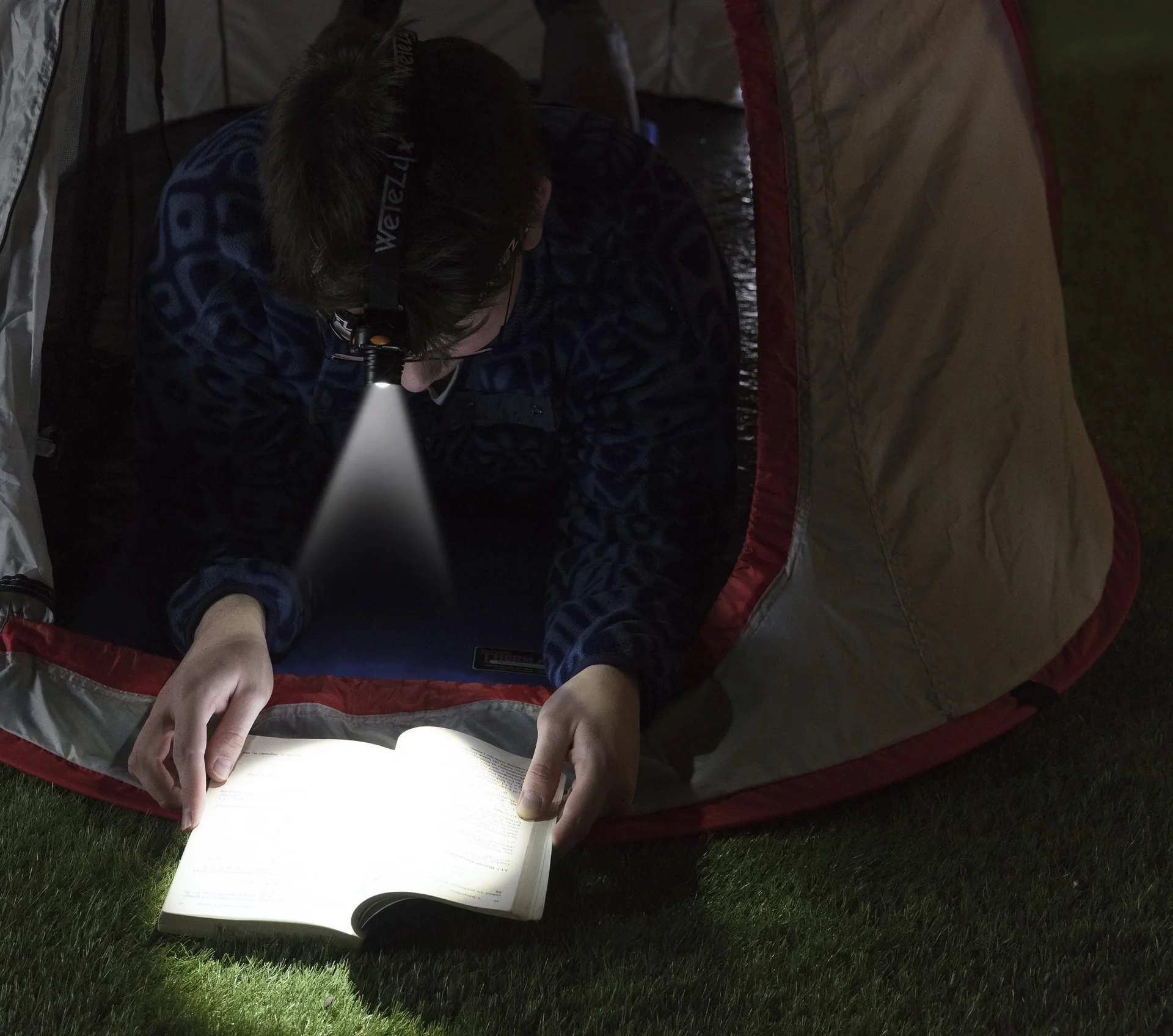 Stirnlampe 120 lm mit Bewegungsmelder - 0