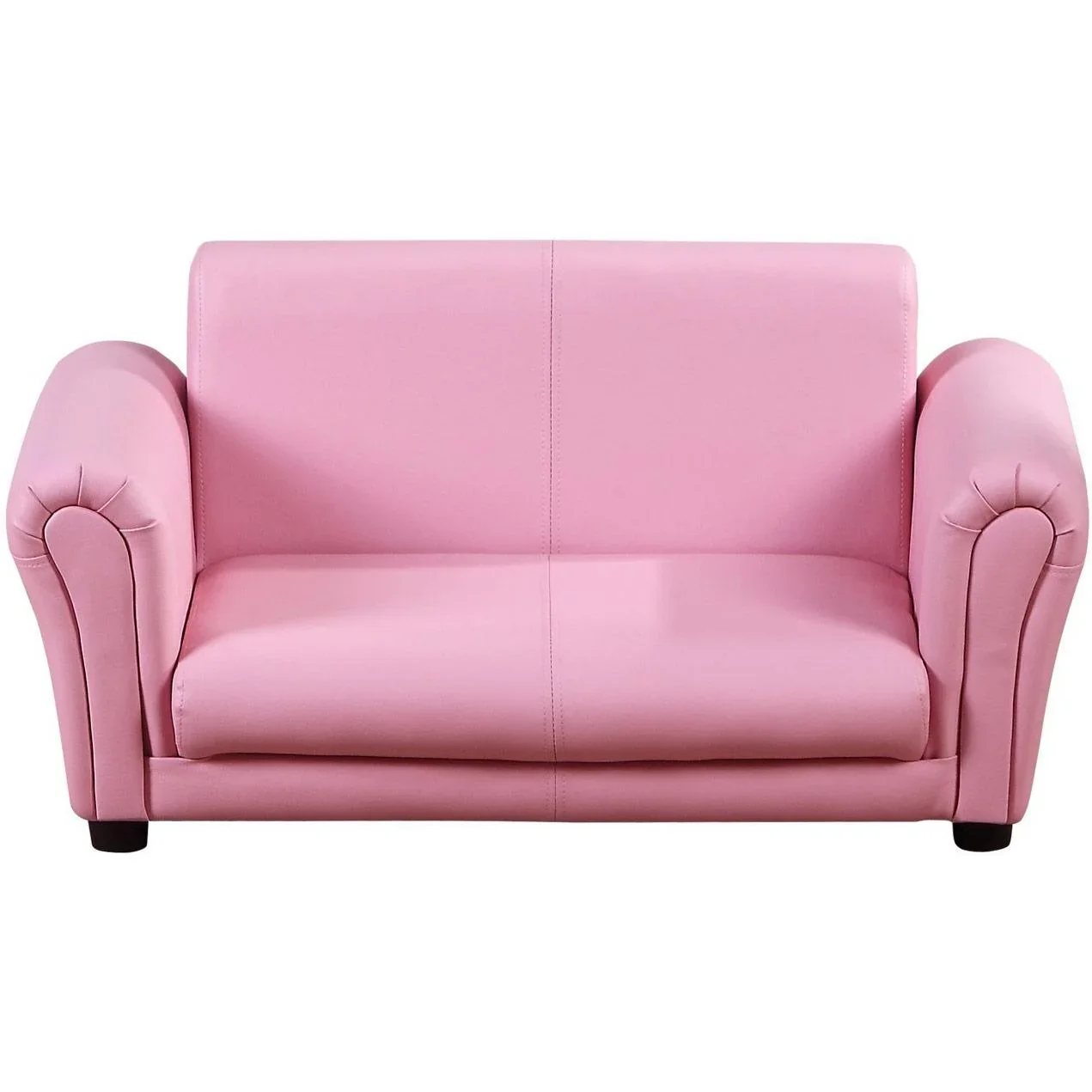 Kindersofa mit Hocker rosa Sessel Kinder Softsofa - 3