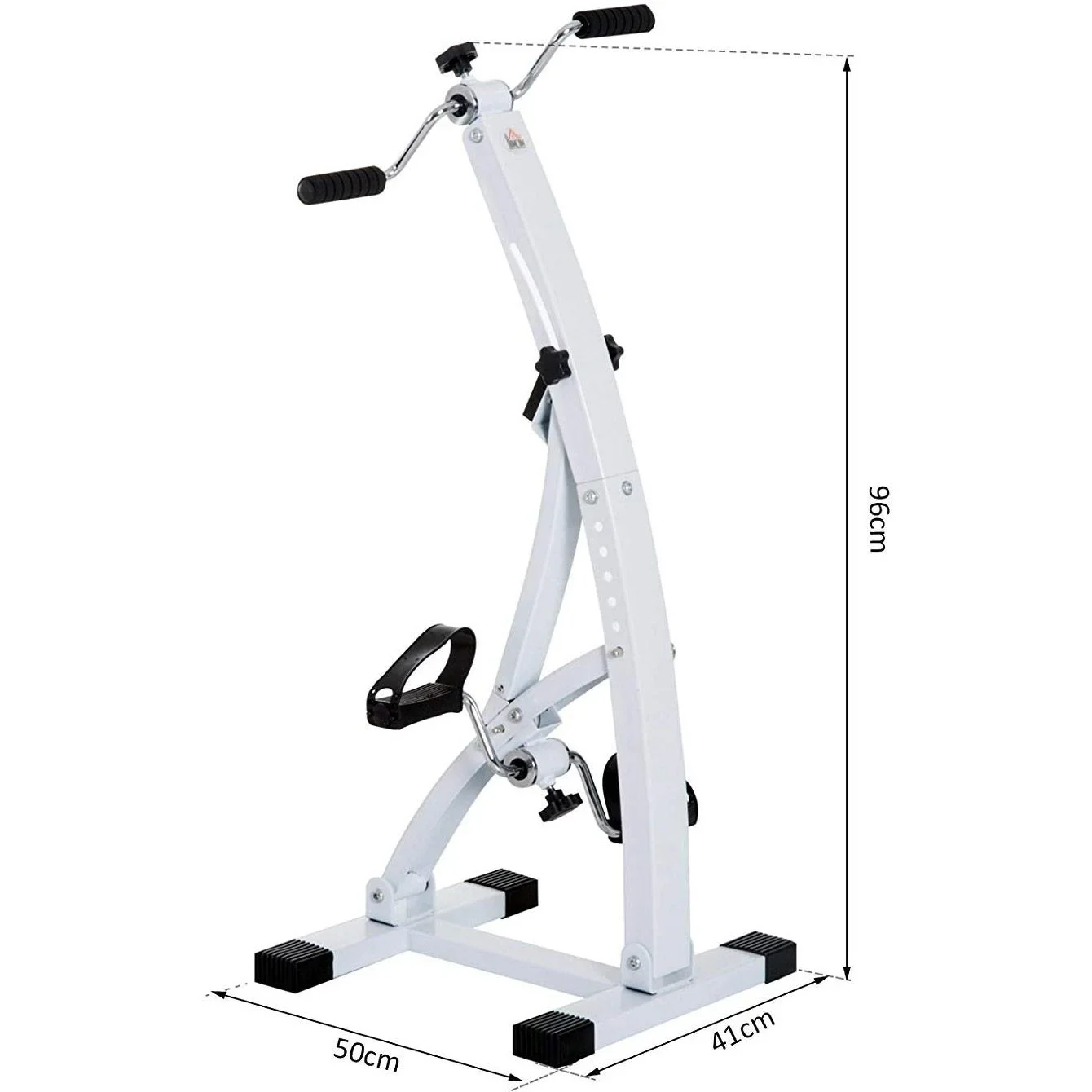 Heimtrainer Bewegungstrainer Pedaltrainer für Senioren Weiß - 0
