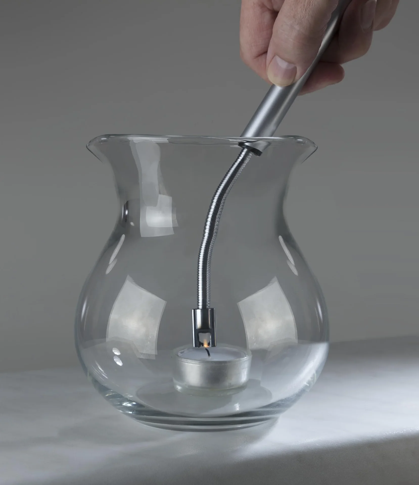 Lichtbogenfeuerzeug „Future Tech“, Stabfeuerzeug, Silberfarben - 2