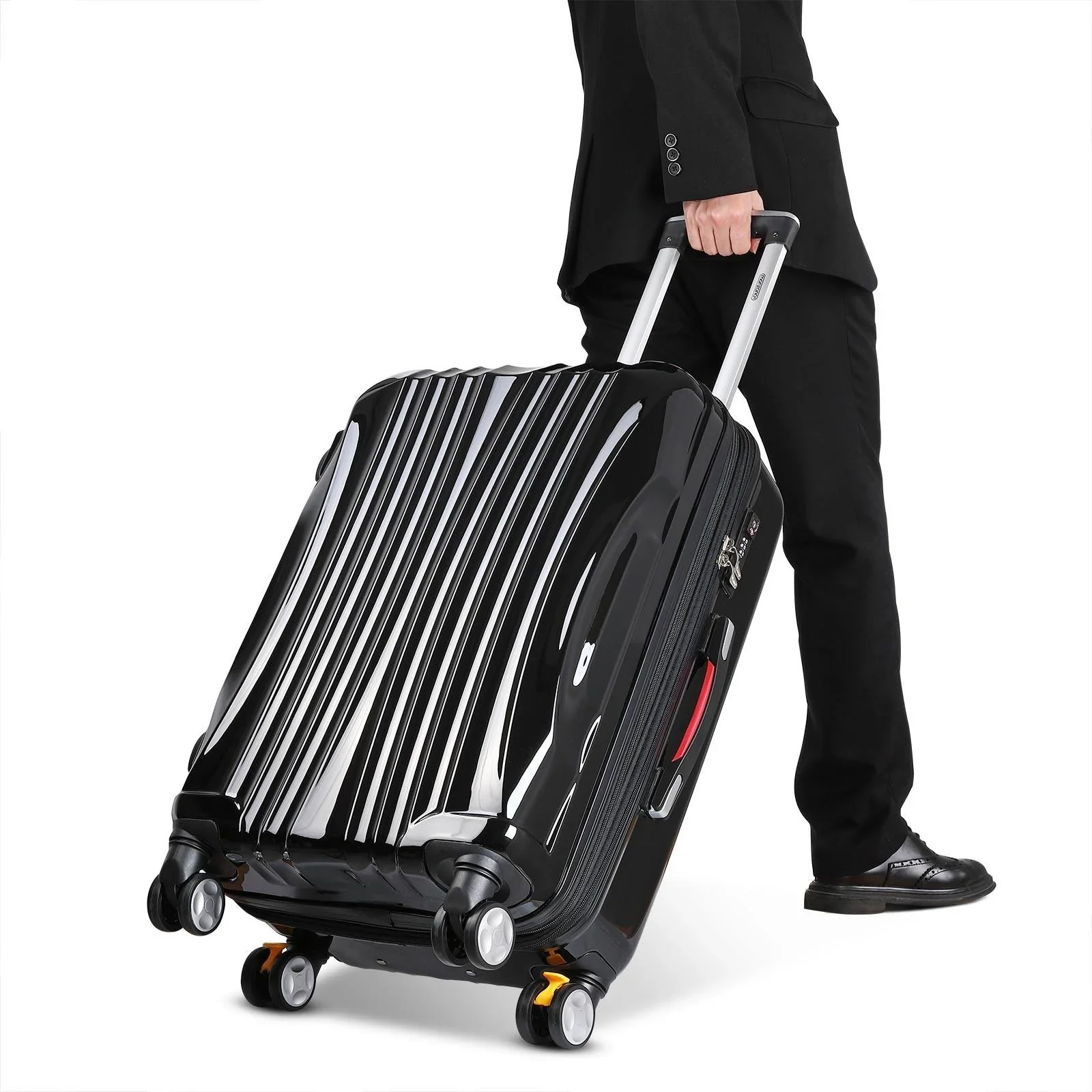 Hartschalenkoffer Ikarus Black L in ABS 90-102l 67,5x48x28cm - 5
