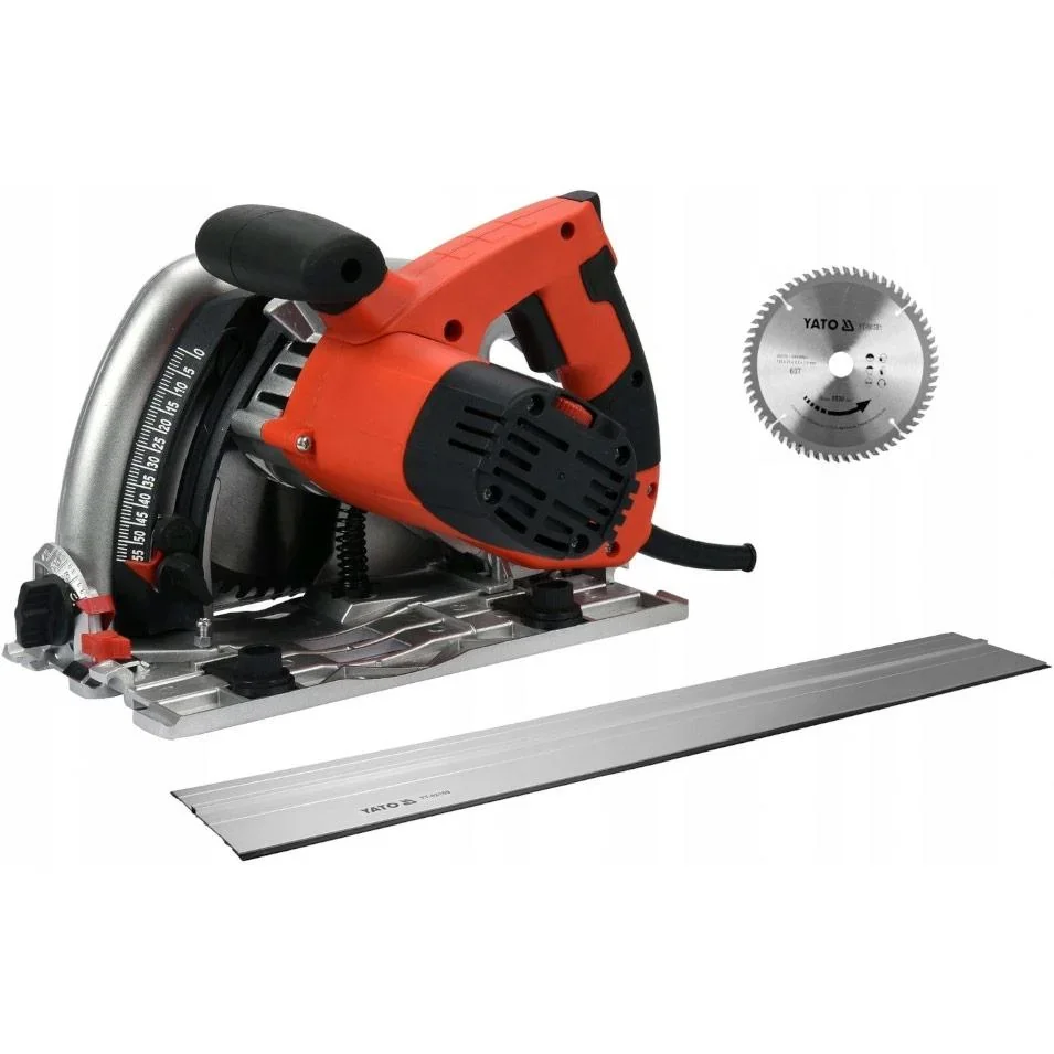 Kreissäge - 1300W - 165mm MIT zusätzlicher Führungsschiene und zusätzlichem Kreissägeblatt - 2