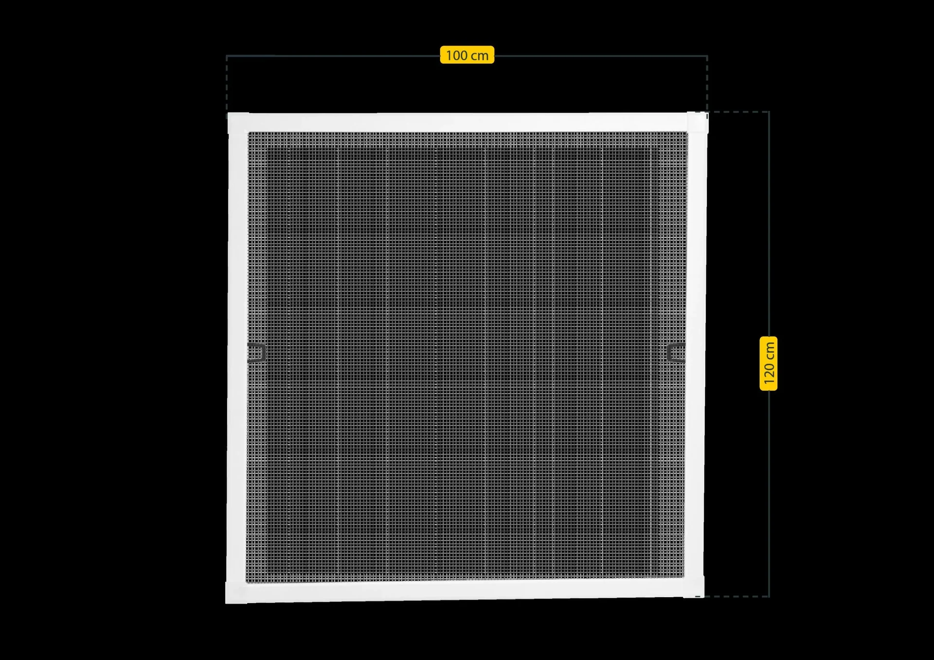 Insektenschutzfenster PLUS mit Alurahmen, Farbe weiß, 100 x 120 cm - 2