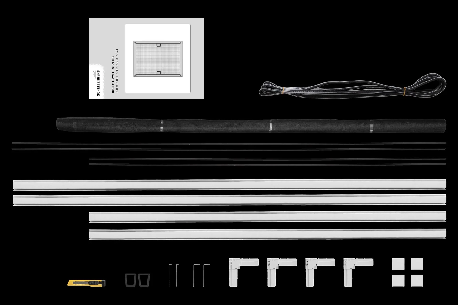 Insektenschutzfenster PLUS mit Alurahmen, Farbe weiß, 100 x 120 cm - 3