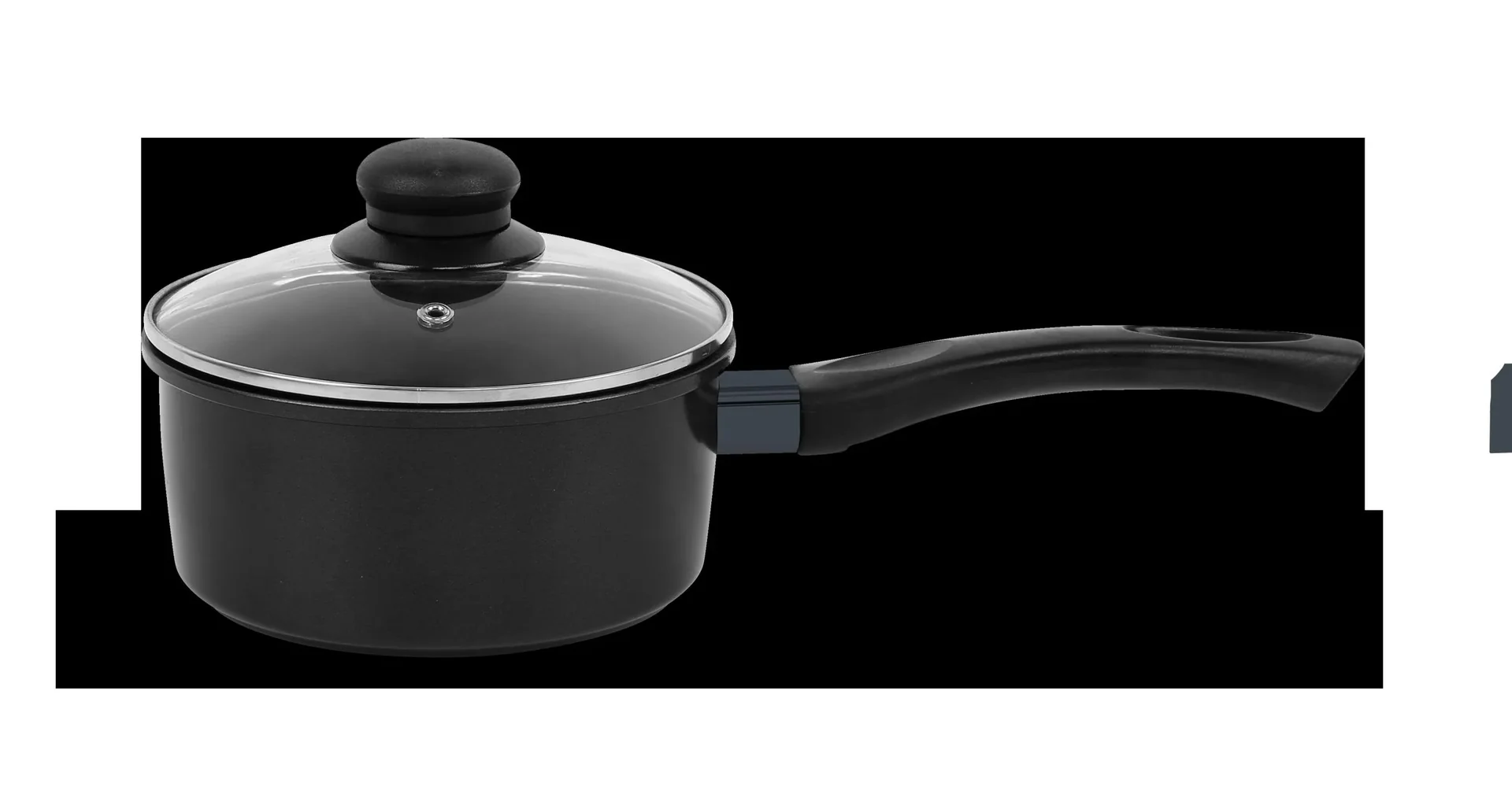 Carbon Koch-/ Bratset Schwarz, 7-teilig - 0