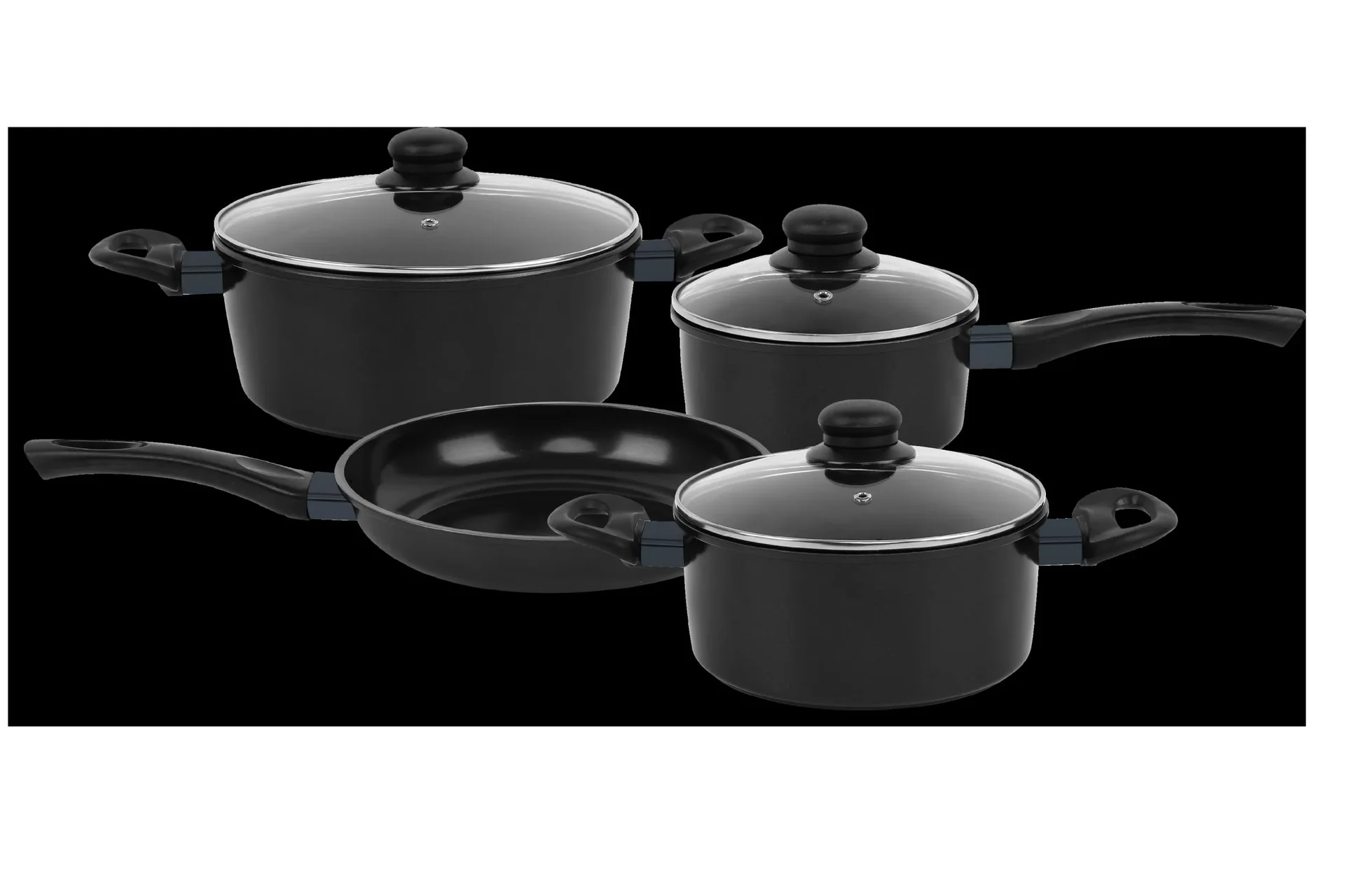 Carbon Koch-/ Bratset Schwarz, 7-teilig - 5