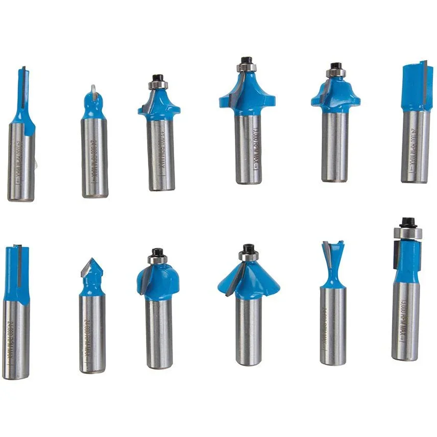 12-teiliger 12 mm TCT-Fräser-Satz - 1