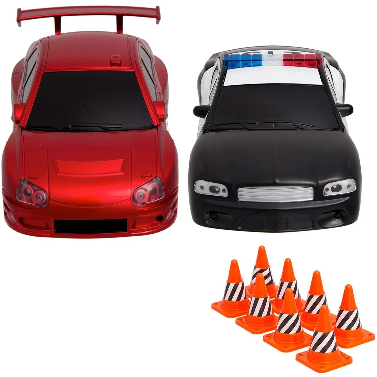 Sharper Image RC Rennset Polizei und Rennwagen 2 Spieler mit Spielfiguren - 2