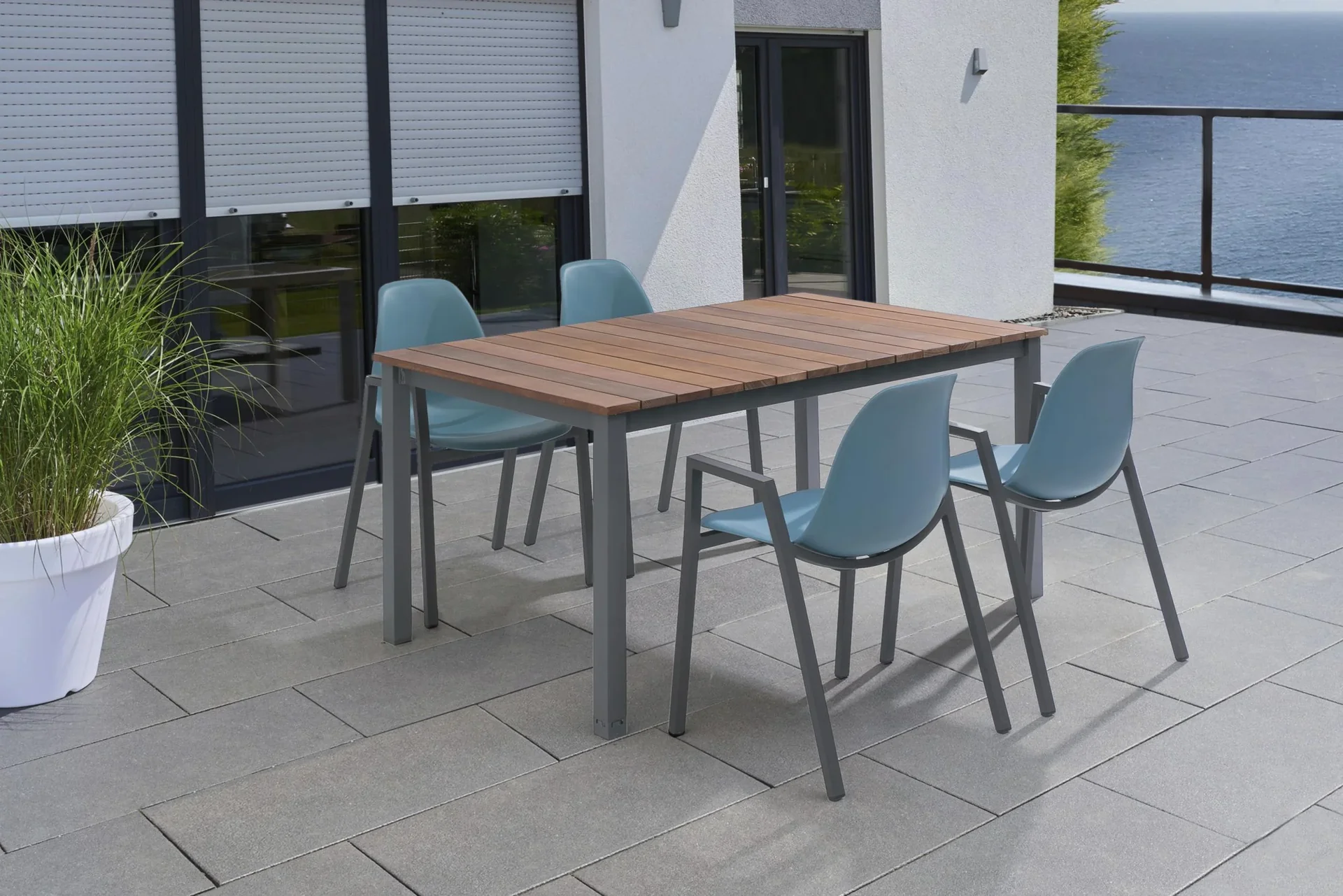 Sitzgruppen Set Mackay I, petrol - 0