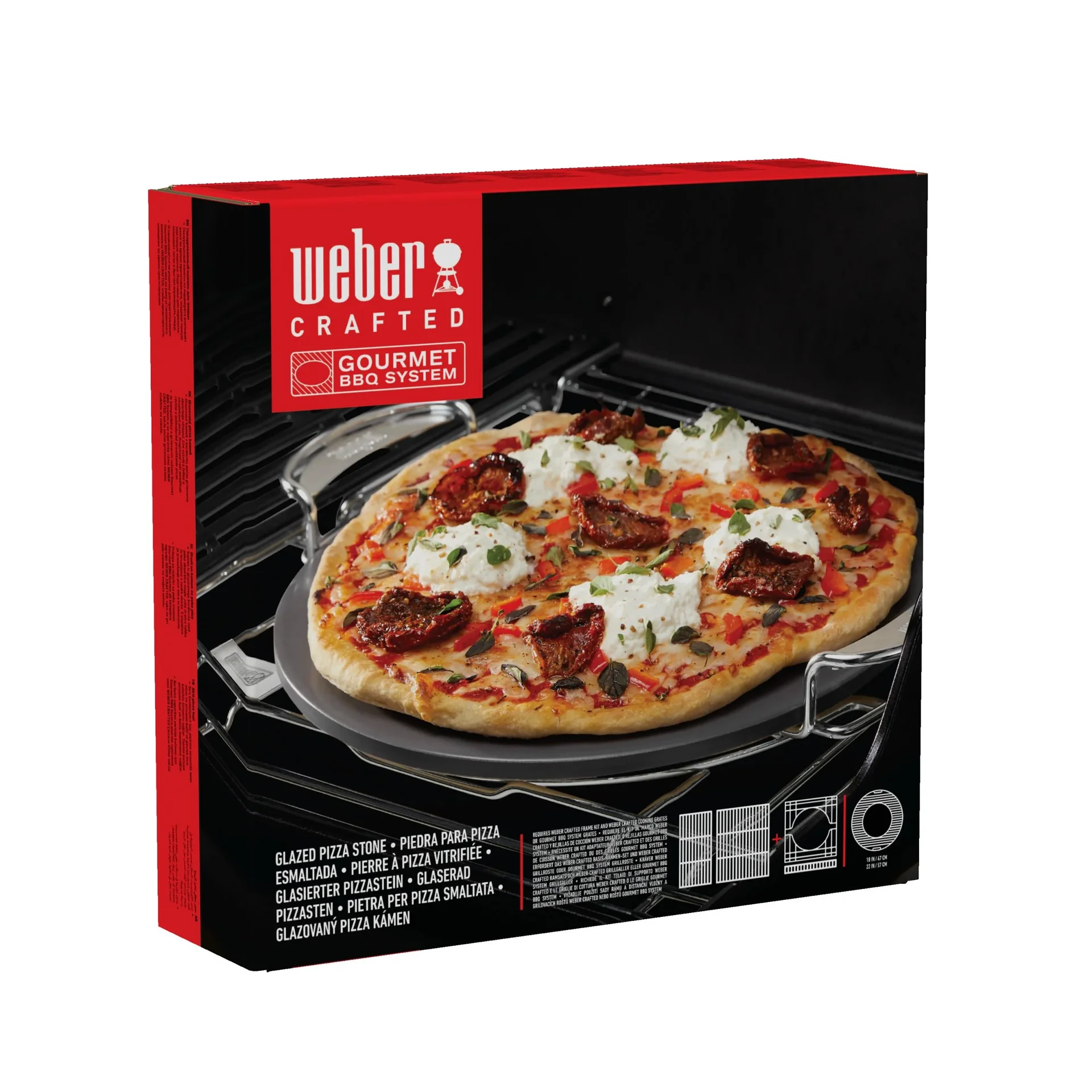 CRAFTED glasierter Pizzastein - Gourmet BBQ System - 1