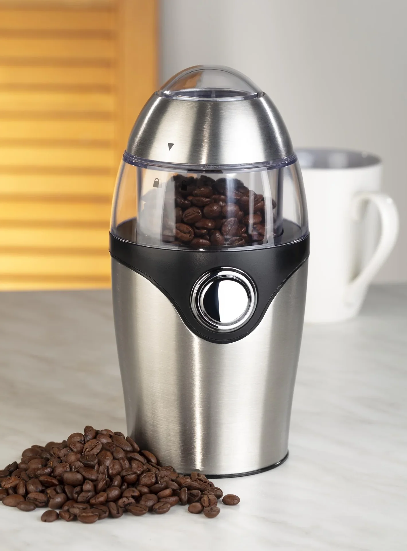 Elektro Kaffeemühle aus Edelstahl, 150 Watt - 0