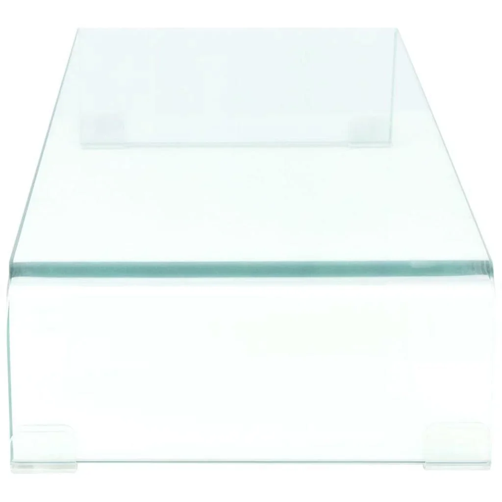 TV-Schrank/Monitorerhöhung transparent 80x30x13 cm Glas - 3