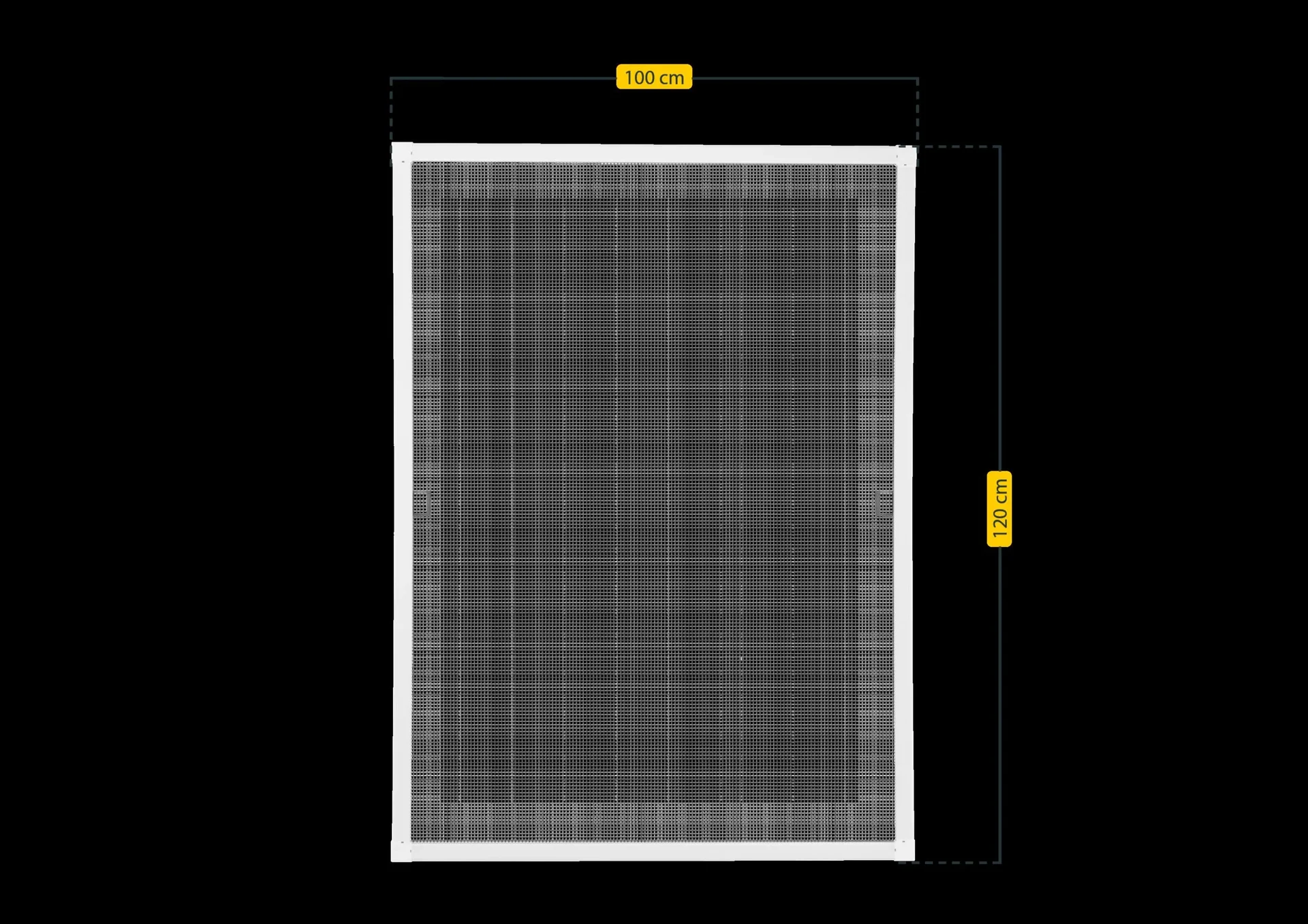 Insektenschutzfenster PREMIUM, Farbe weiß, 100 x 120 cm - 2