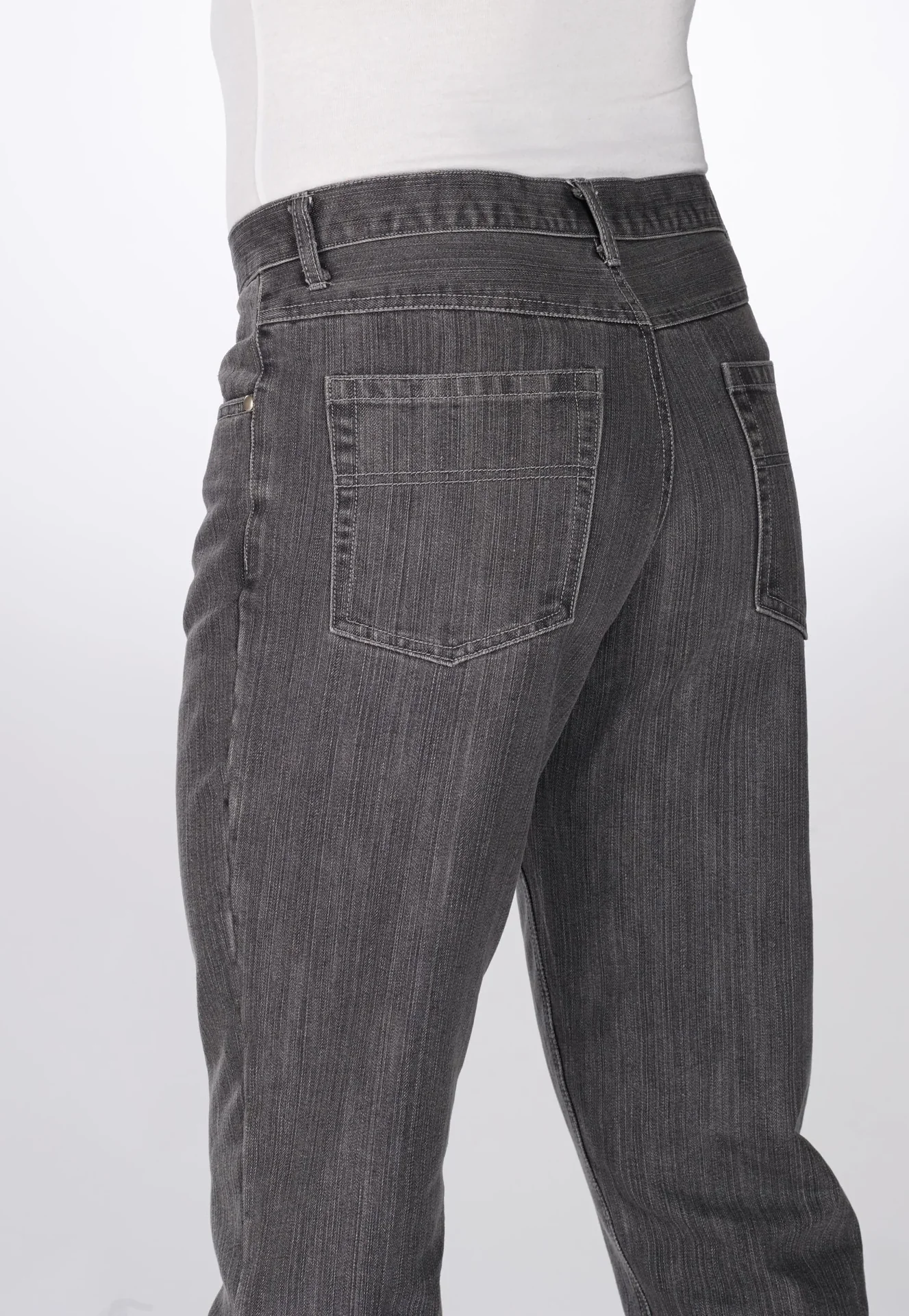 Komfortjeans im 5-Pocket Style, Farbe grau, Gr.26 - 2