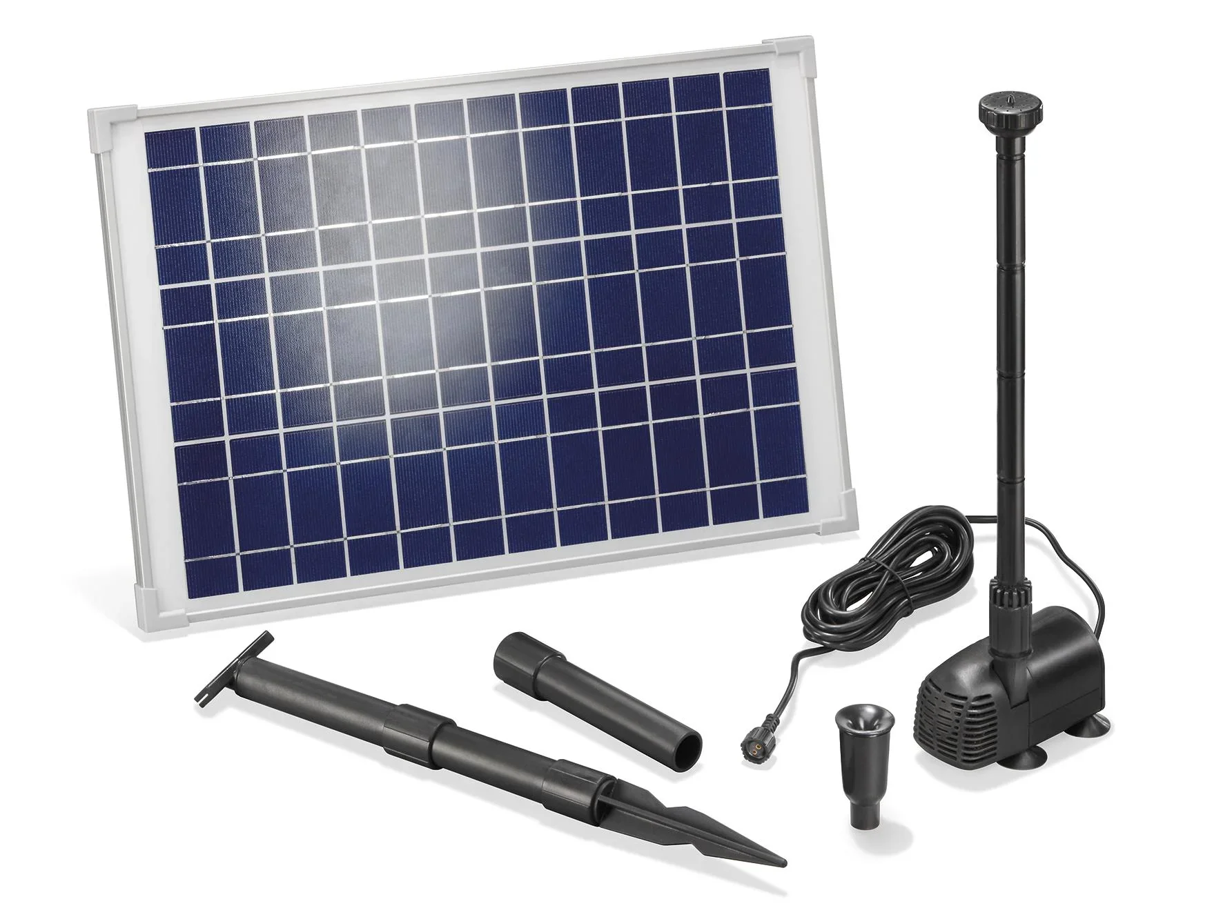 Solarpumpensystem "Splash" mit 5 W Solarmodul, 470 l/h, max. 75 cm - 1