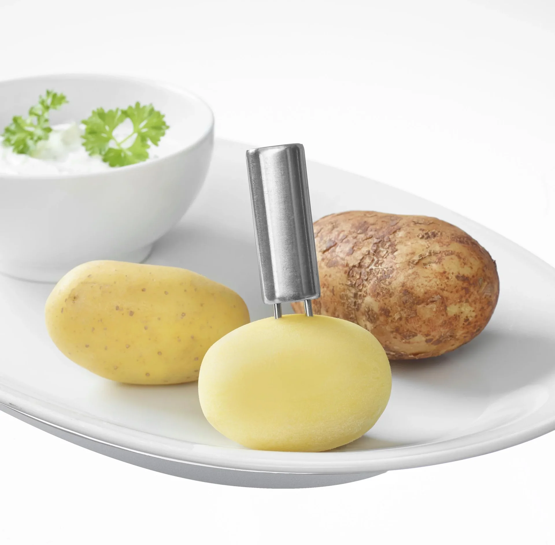 Gemüse-/Maiskolben-Halter, 8er Set aus Edelstahl - 1