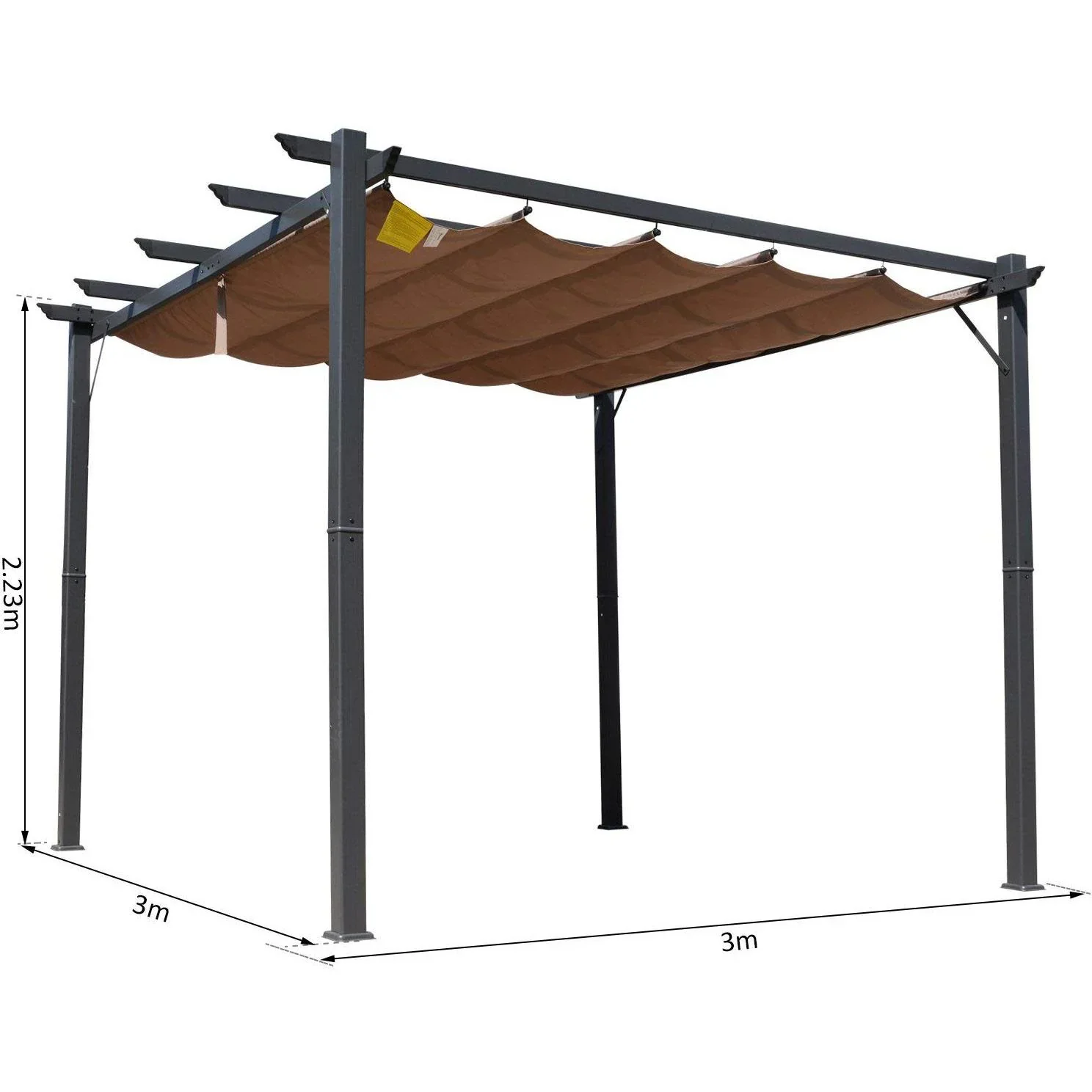 Pergola mit Schiebedach - 7