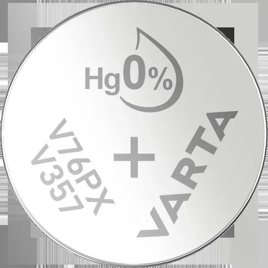 Silberoxid Batterie V76PX/SR44, 1,55V - 1 Stück - 0