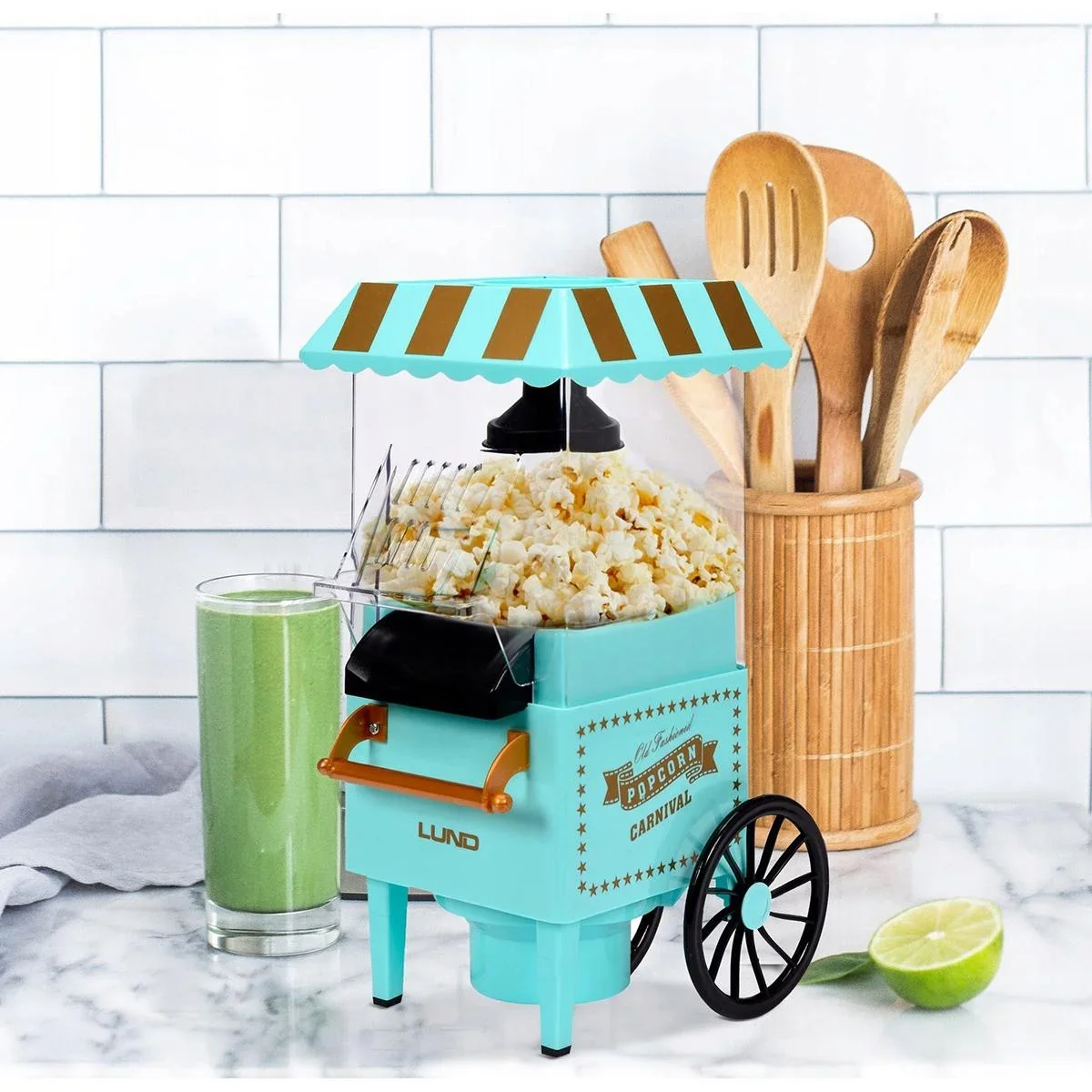 Zuckerwattemaschinen-Set mit Zuckerwattemaschine 450W und Popcornmaschine 1200W - 0