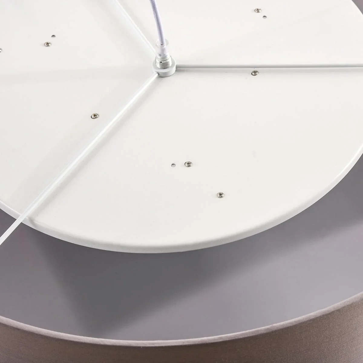 LED Deckenleuchte mit integriertem Dimmer Hellgrau+Silber+Weiß - 1