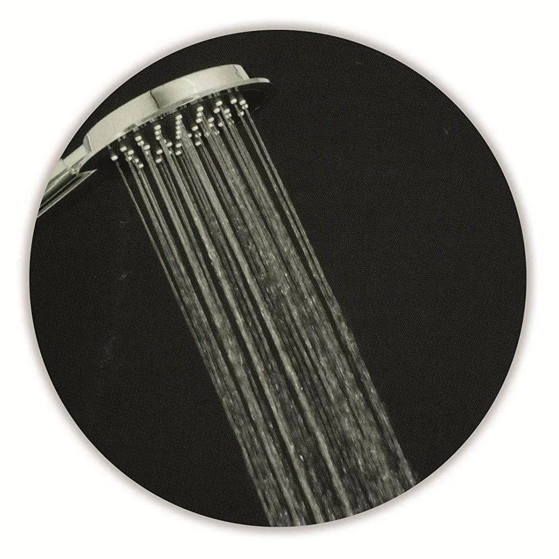 Duschkopf-Set XL - Chrom - 2-teilig - Kopf Ø 23x10cm - Hand 10x9cm - 0