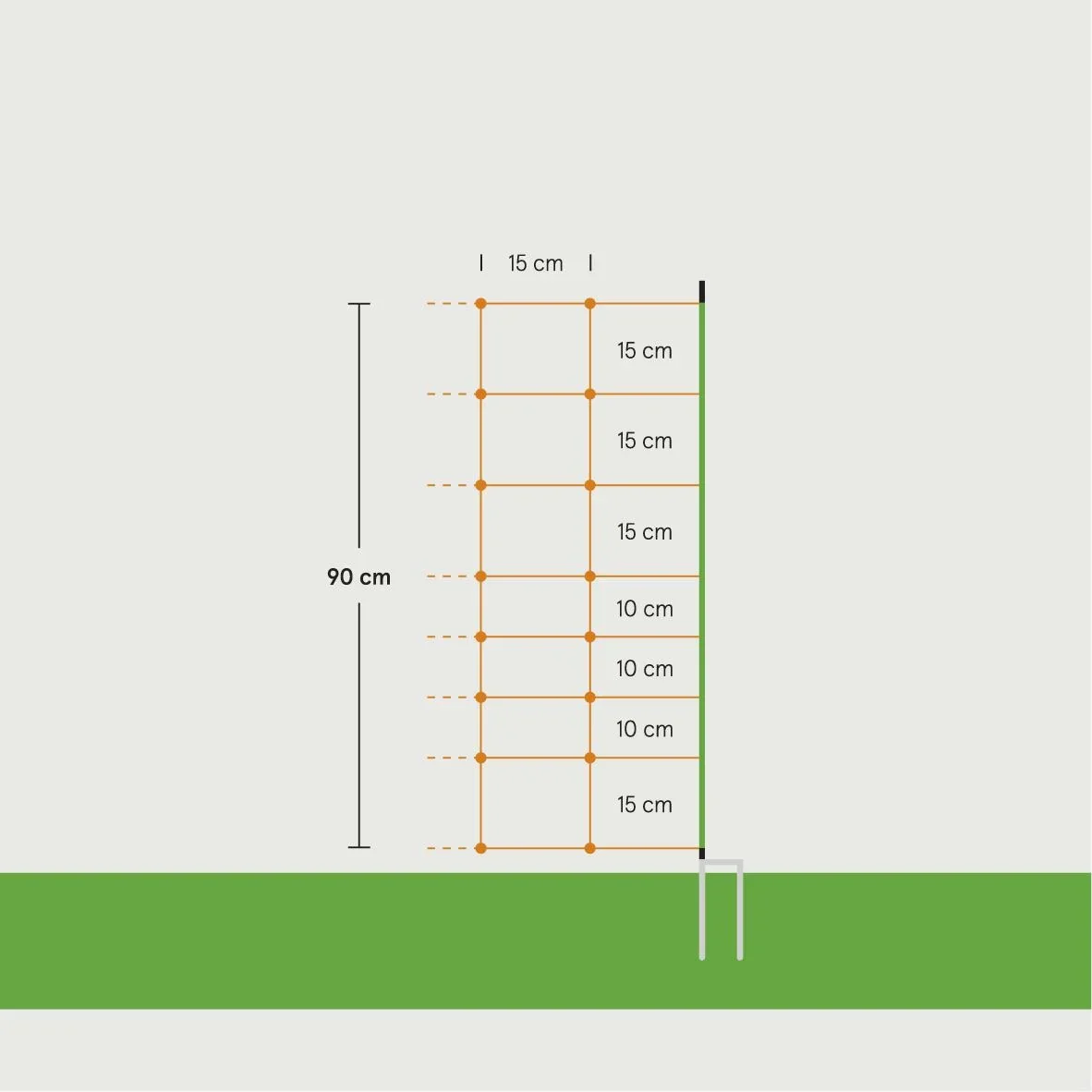 Wolf JUMBO 90 cm mit Doppelspitze, 50 m - 1