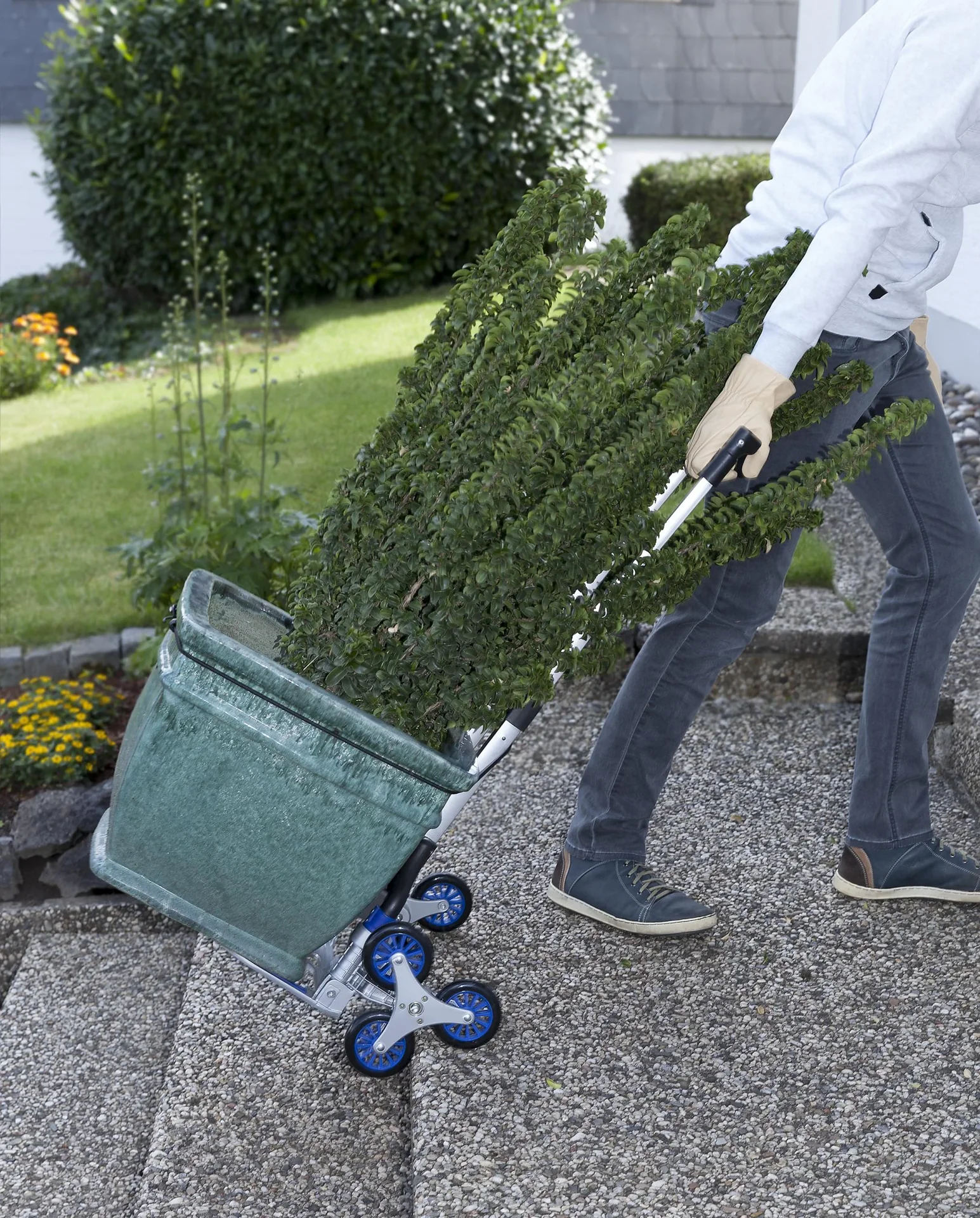 Treppen-Sackkarre, klappbar, 70 kg Tragkraft - 7