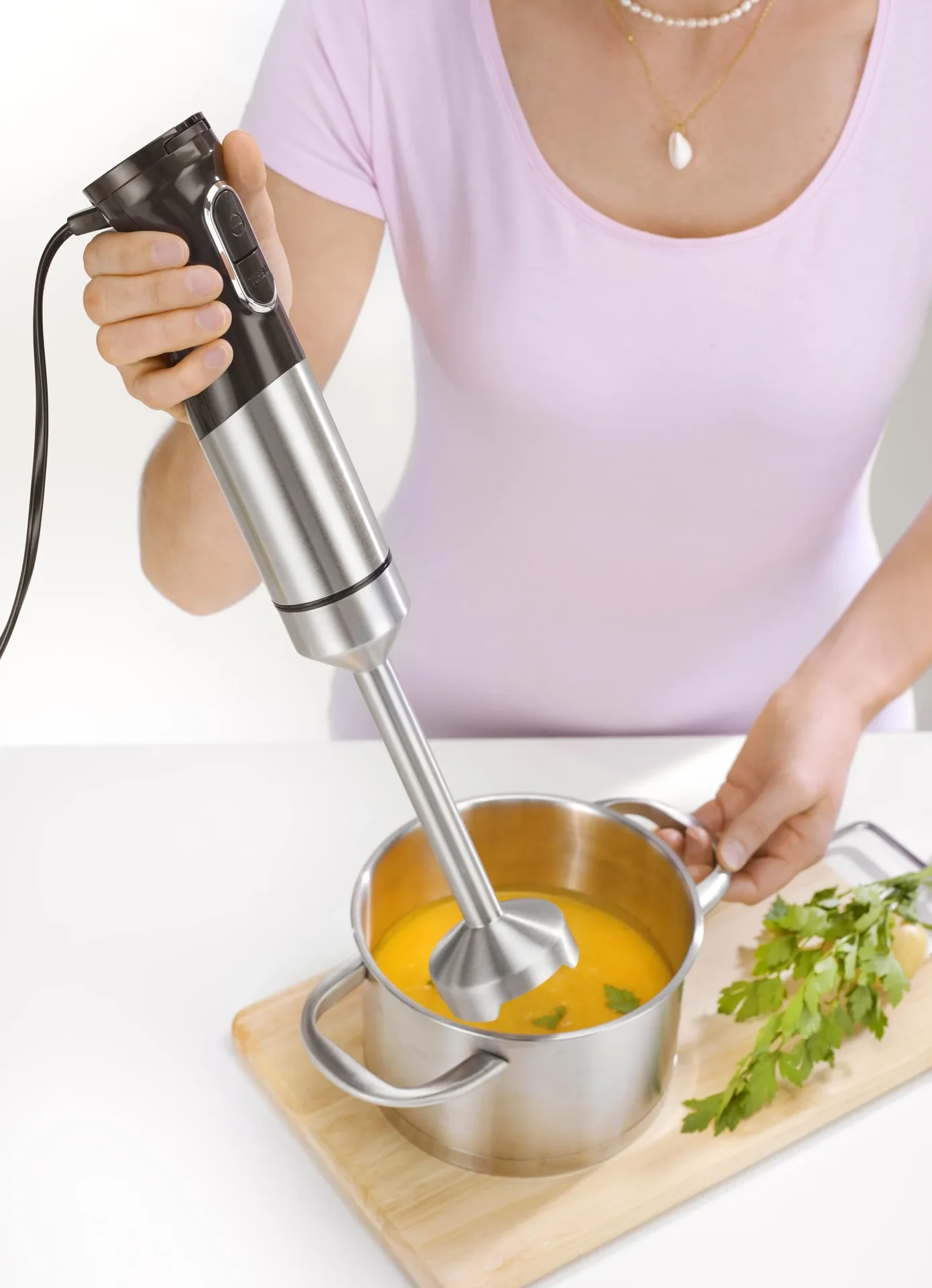 Power Stabmixer-Set 1500 Watt Edelstahl, inklusive Rührbecher & Rührbesen - 0