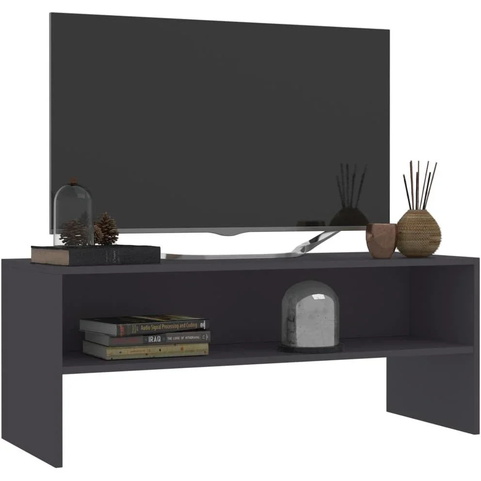 TV-Schrank 100x40x40 cm Spanplatte grau - 2