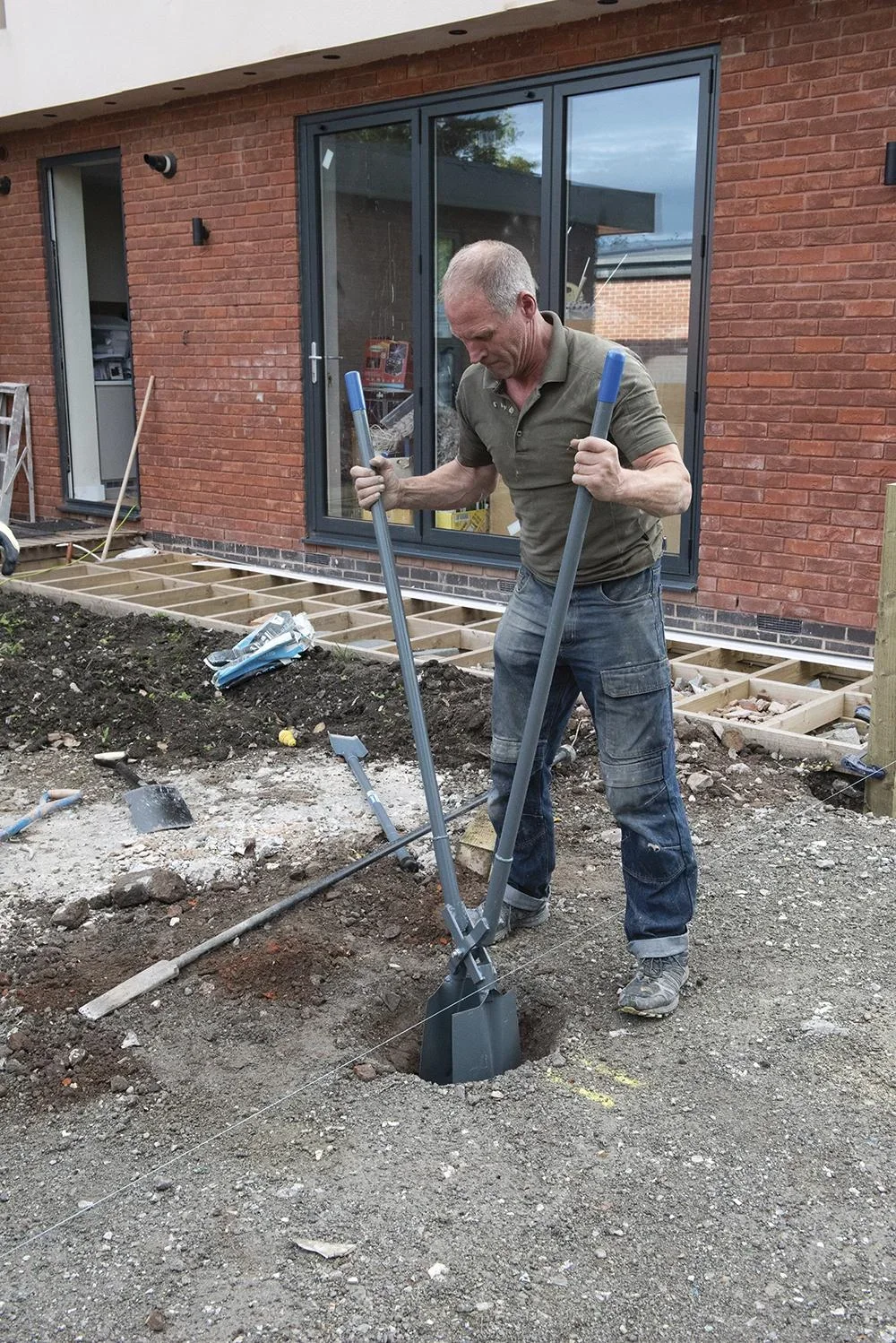 Lochspaten, Vollmetallausführung - 0