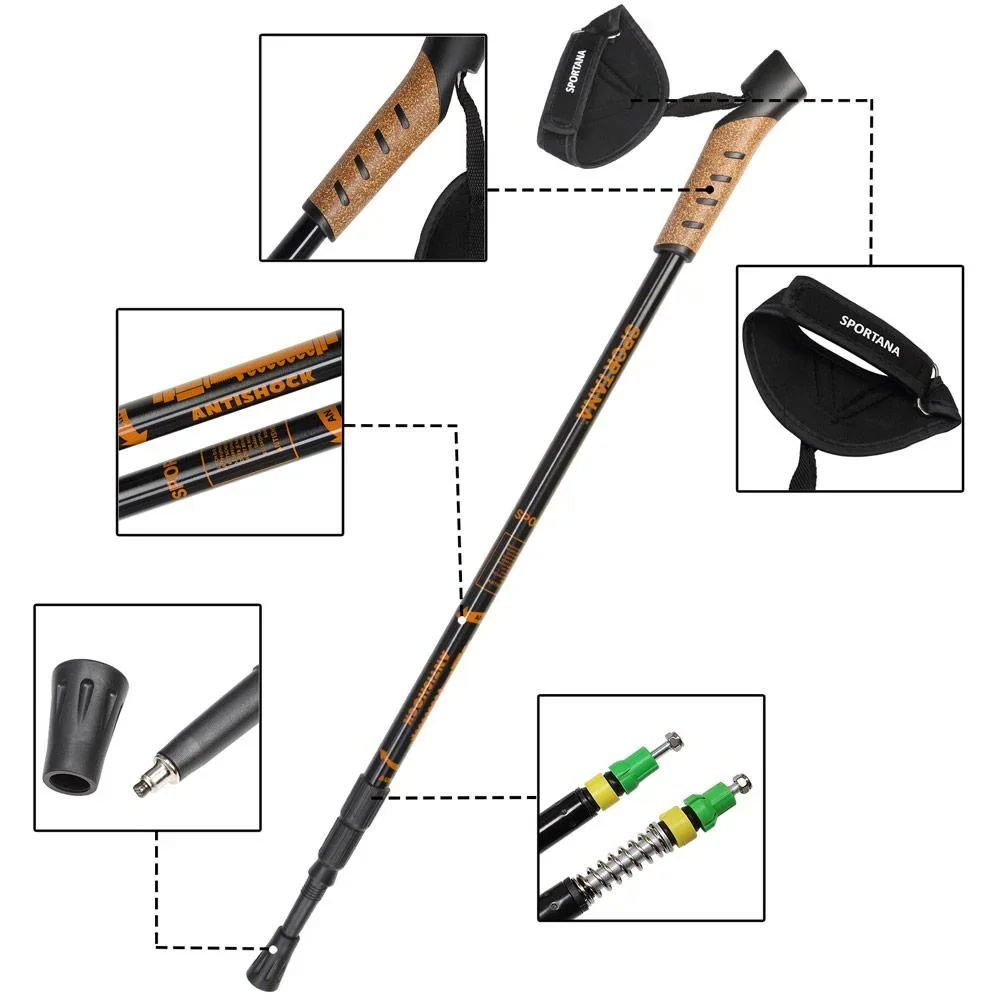 Sportana Nordic Walking Stöcke - orange - 3