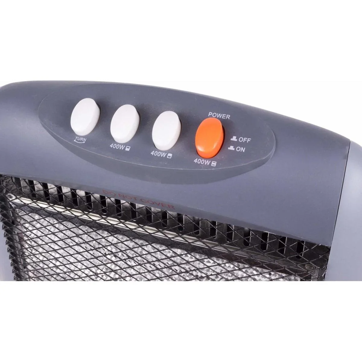 Halogen-Heizgerät - Ofen - Drei Einstellungen - 400 / 800 / 1200 Watt - Geeignet für Räume bis zu 20m2 - 3