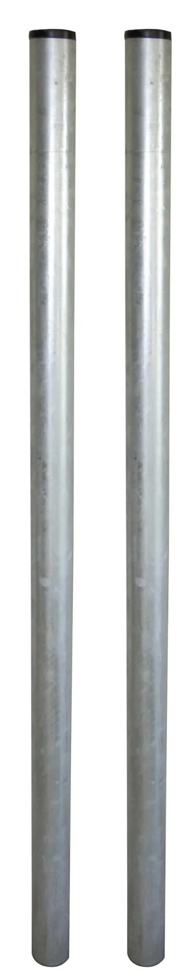 Torpfahl aus Stahl für Weidetore mit Kunststoffkappe 2er Set - 1