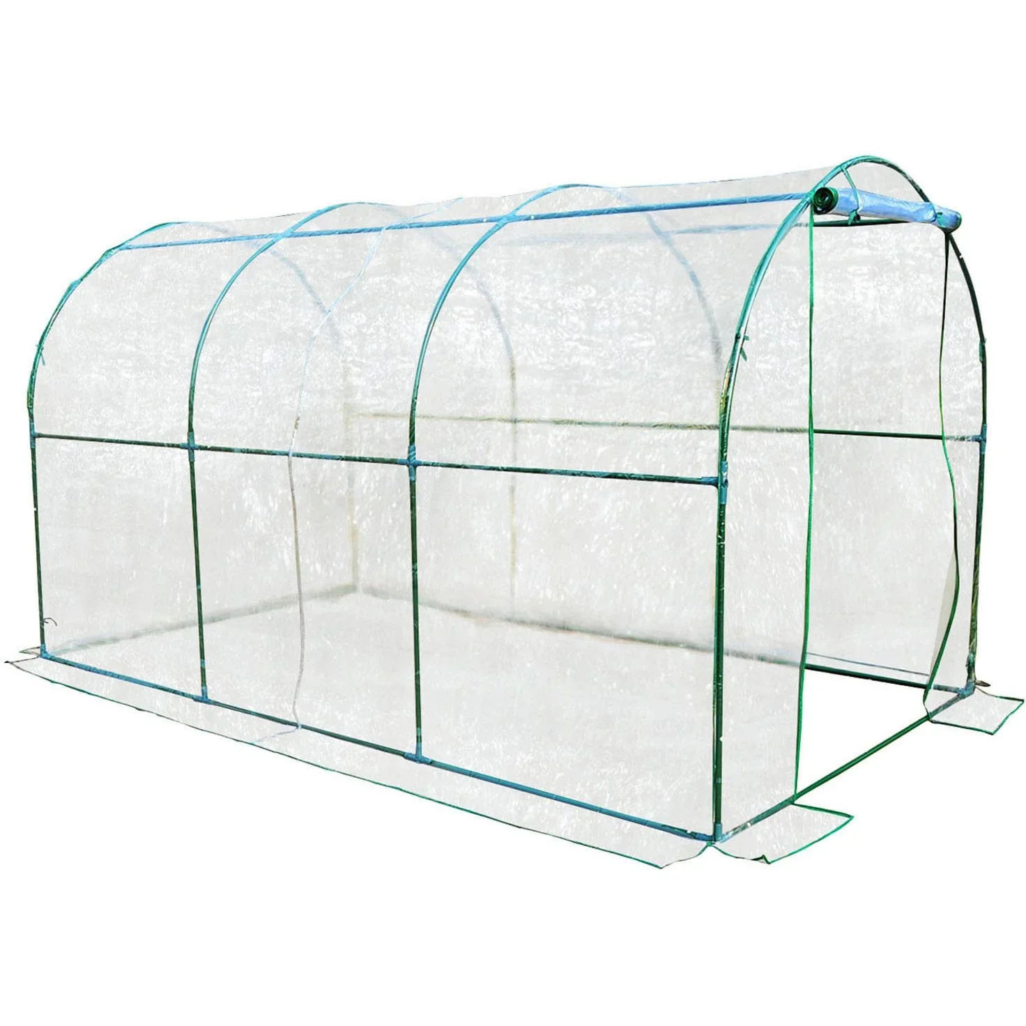 Foliengewächshaus 3,5x2x2m transparent mit Stahlrohrrahmen - 1